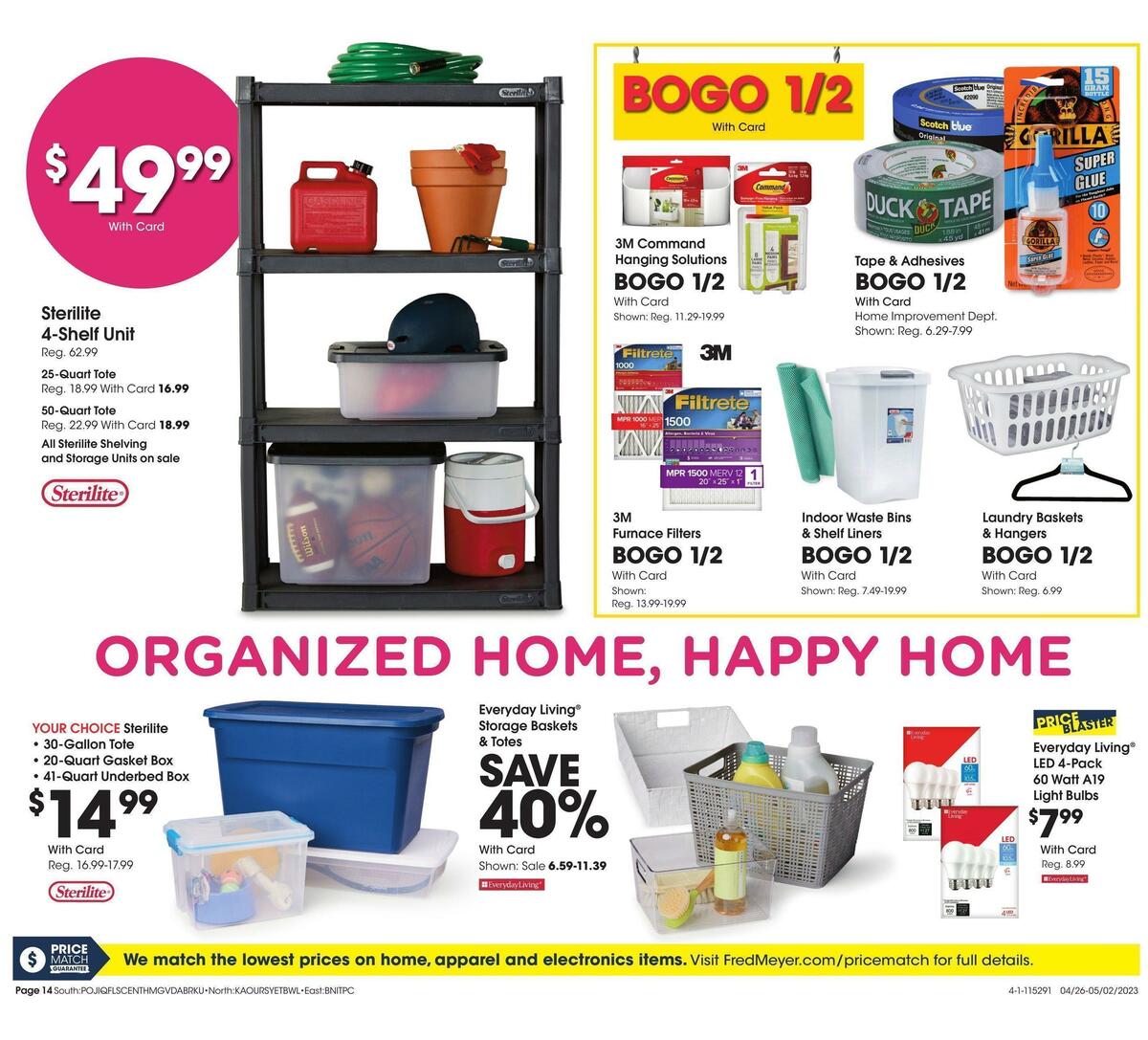 Fred Meyer General Merchandise Weekly Ad from April 26