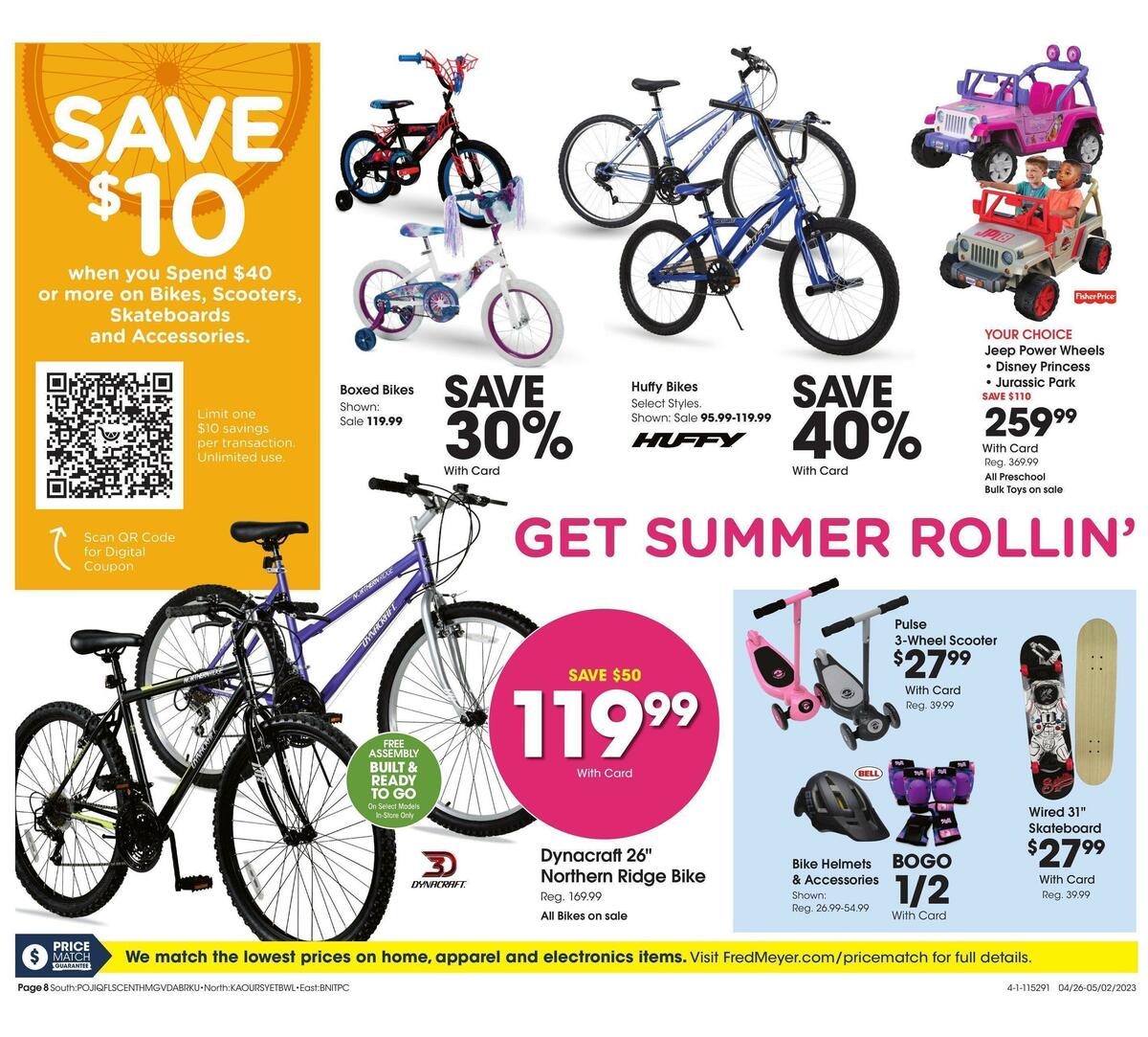 Fred Meyer General Merchandise Weekly Ad from April 26