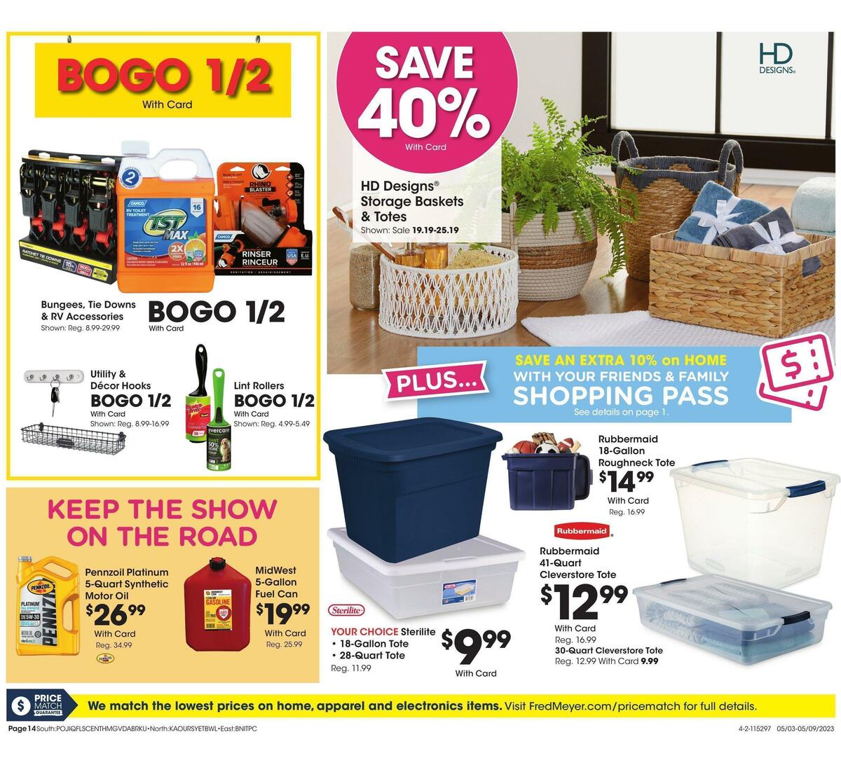 Fred Meyer General Merchandise Weekly Ad from May 3