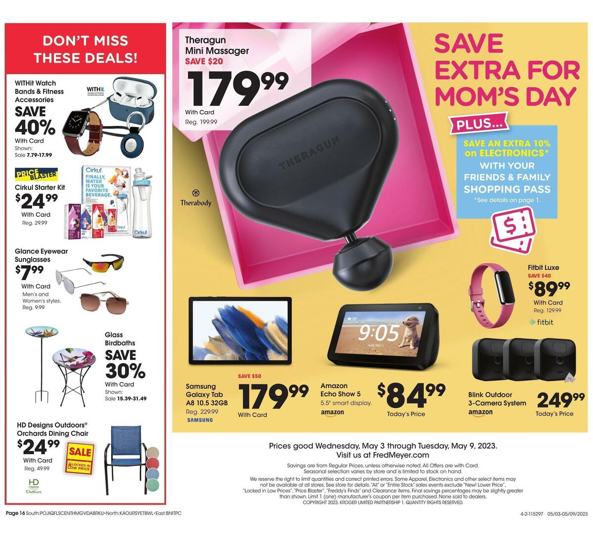 Fred Meyer General Merchandise Weekly Ad from May 3