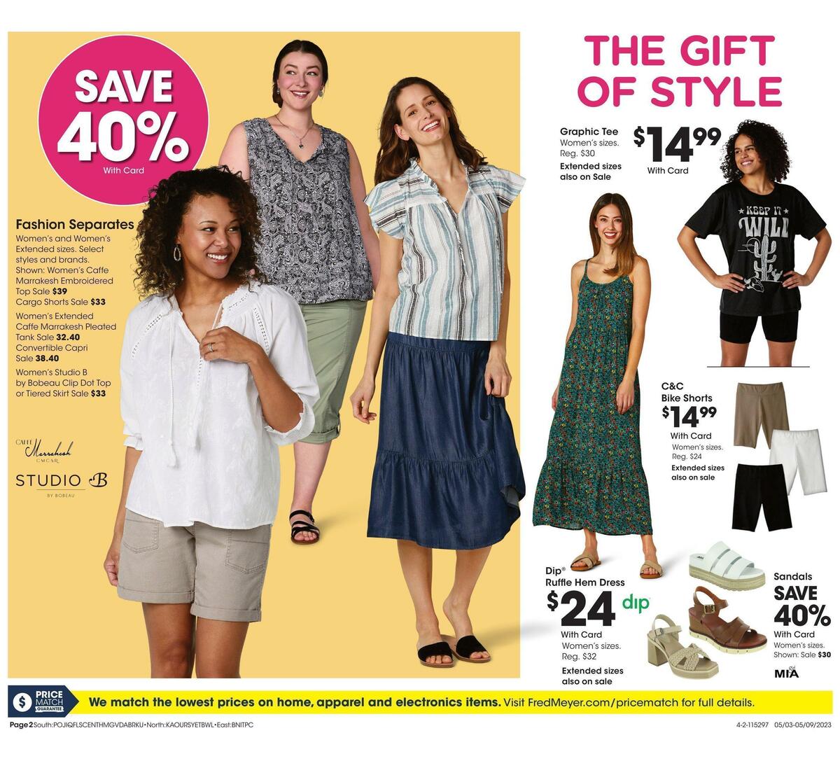 Fred Meyer General Merchandise Weekly Ad from May 3