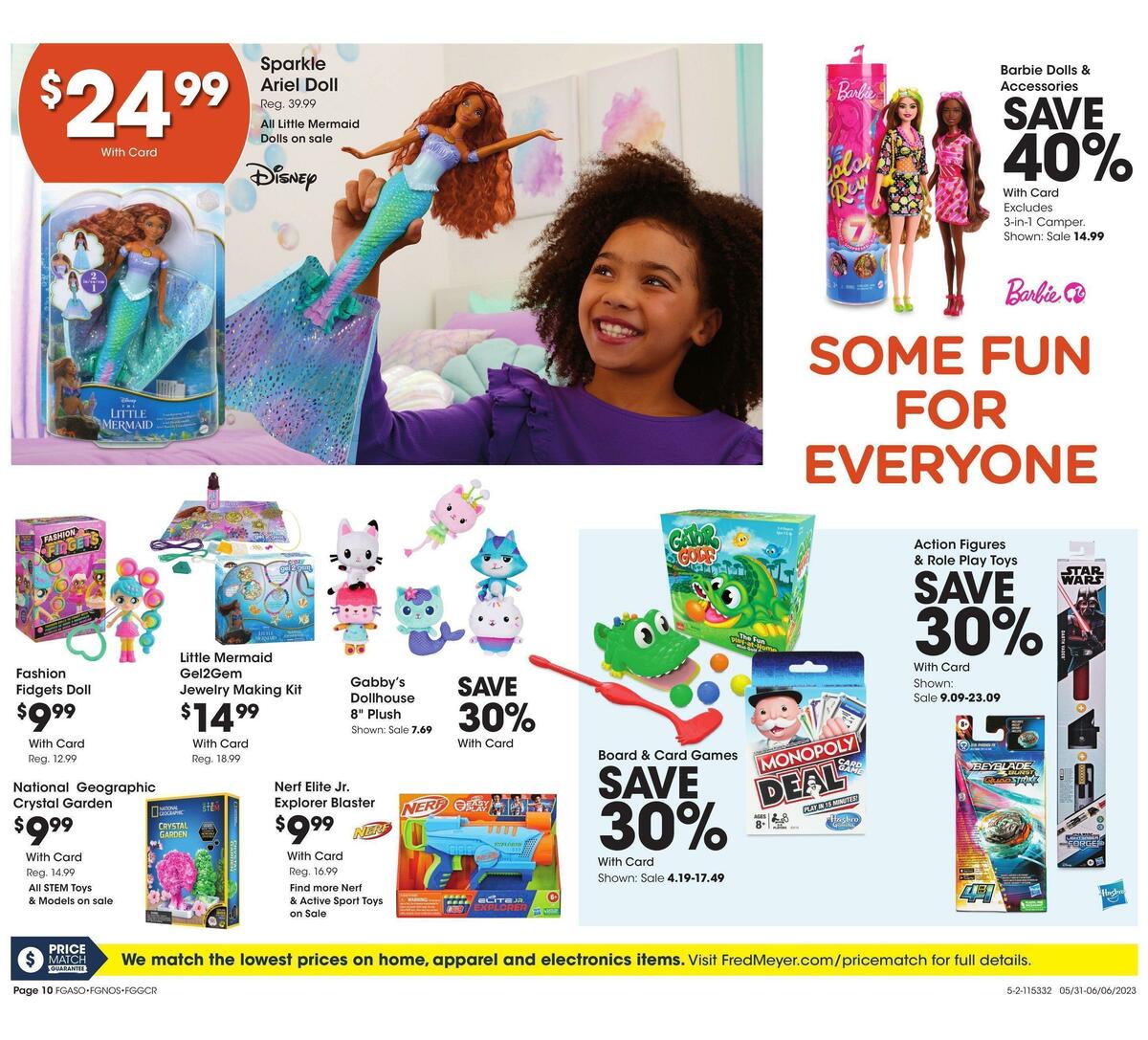 Fred Meyer General Merchandise Weekly Ad from May 31