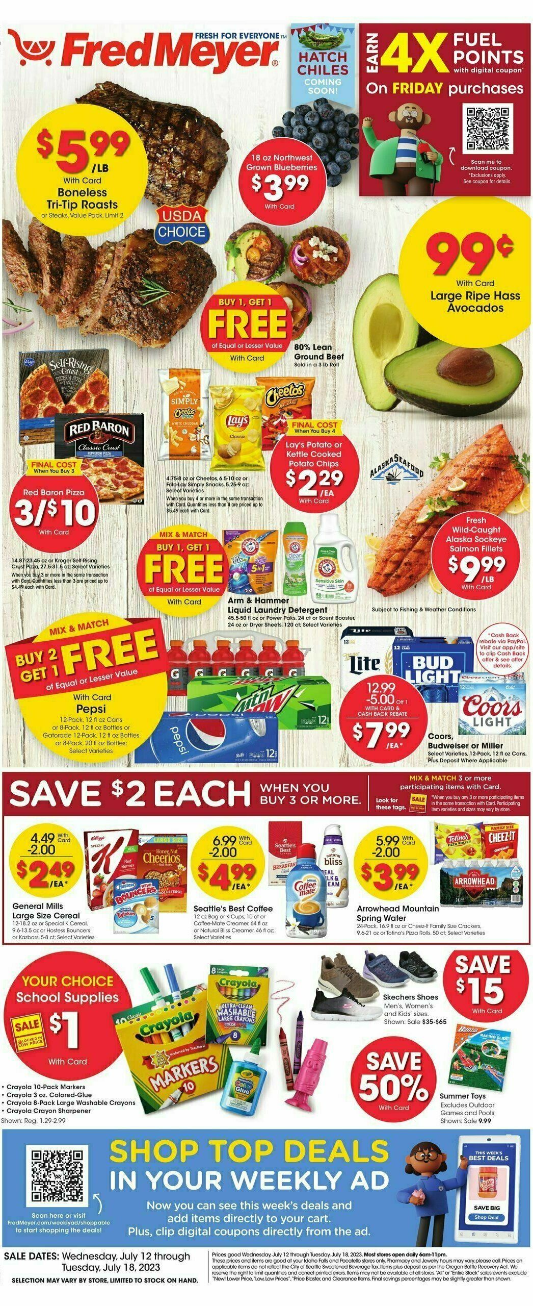 Fred Meyer Weekly Ad from July 12