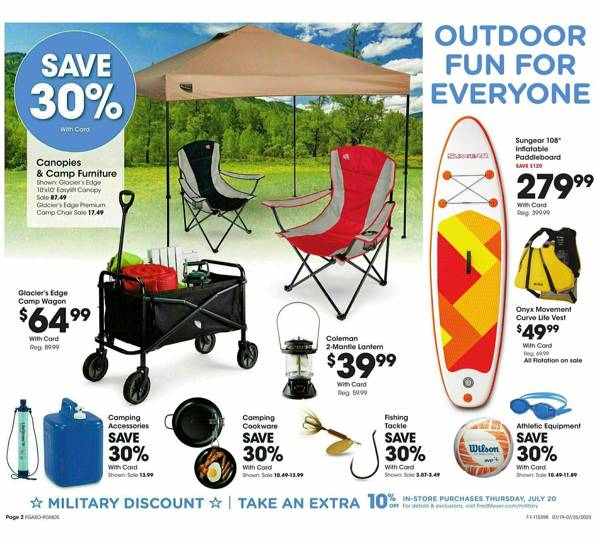 Fred Meyer General Merchandise Weekly Ad from July 19
