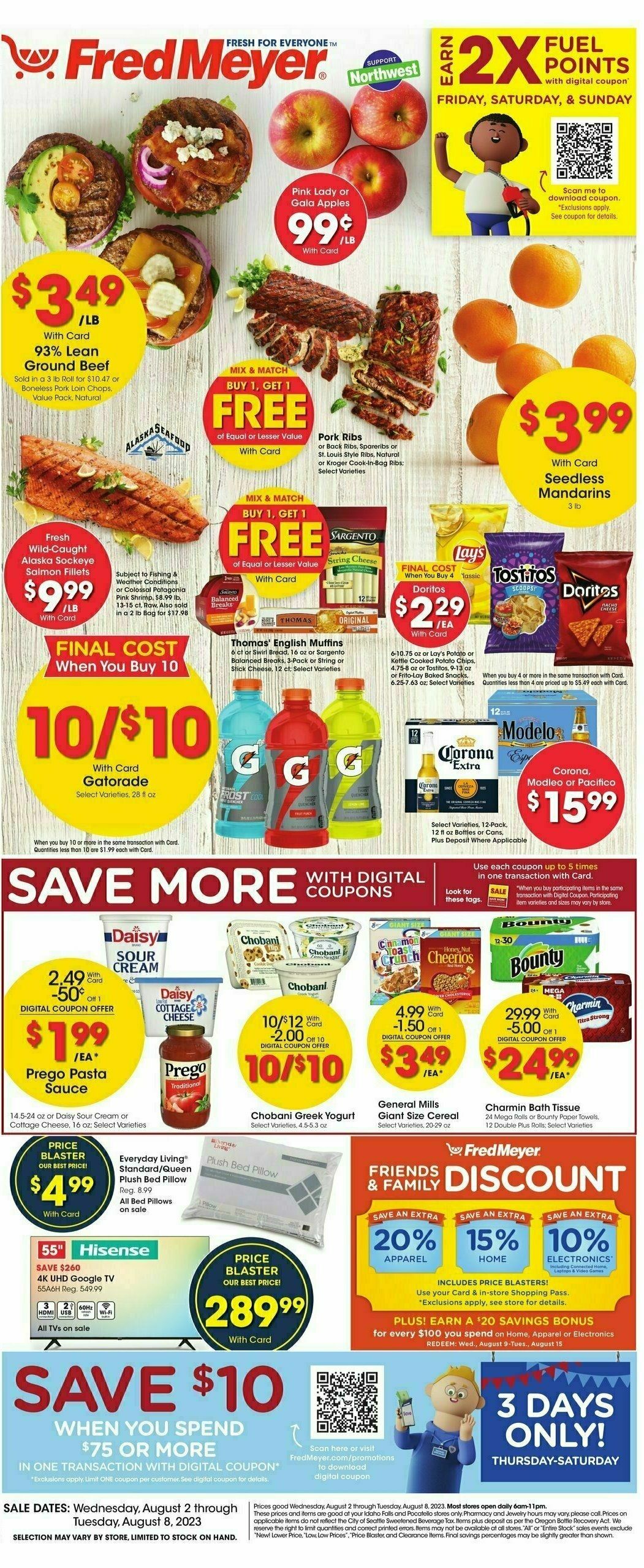 Fred Meyer Weekly Ad from August 2