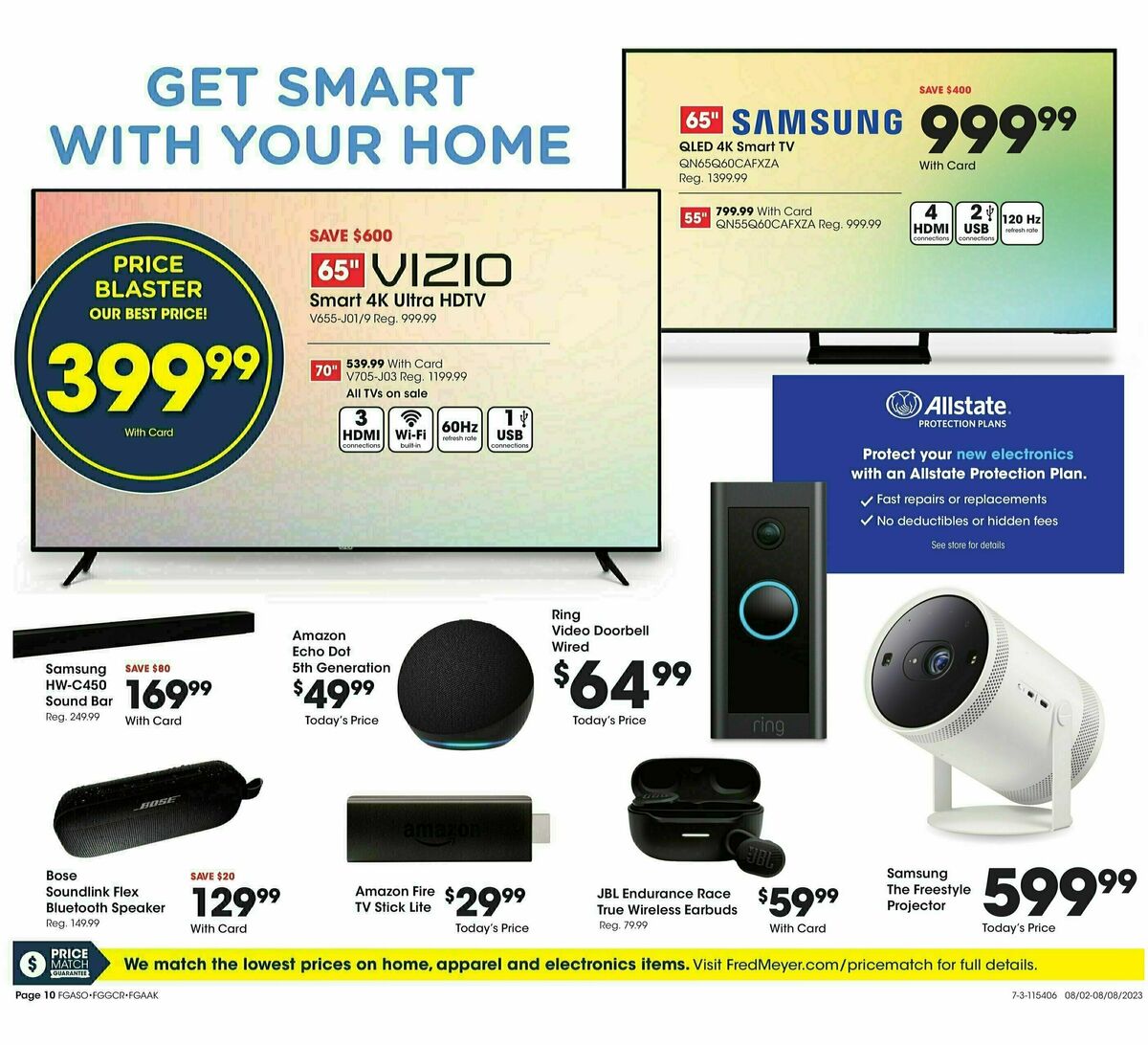 Fred Meyer General Merchandise Weekly Ad from August 2