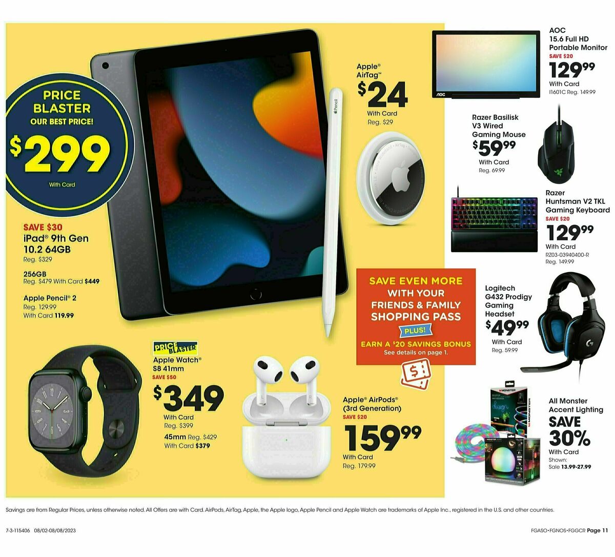 Fred Meyer General Merchandise Weekly Ad from August 2