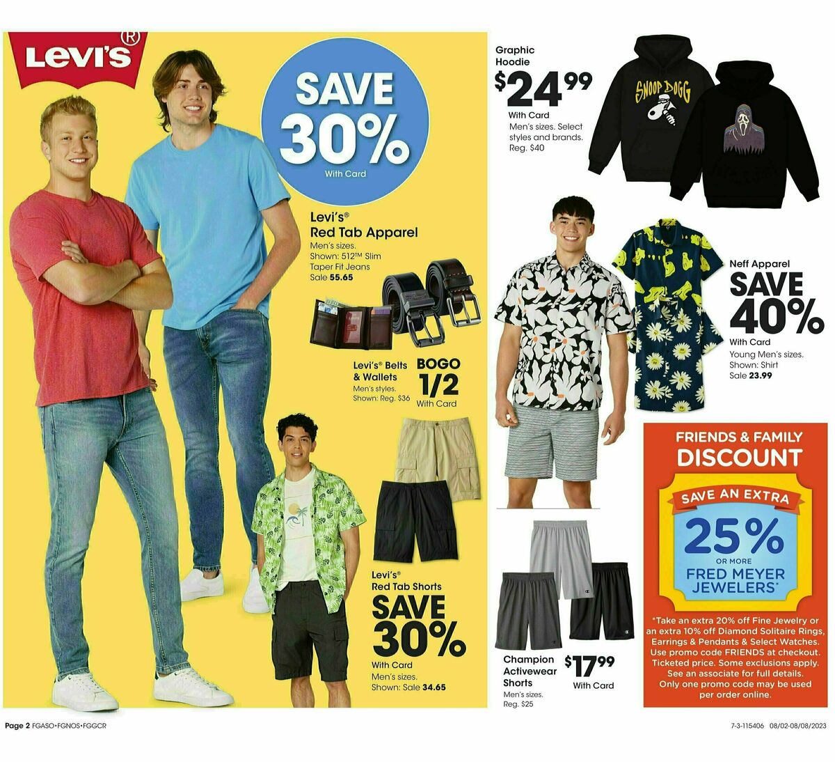 Fred Meyer General Merchandise Weekly Ad from August 2