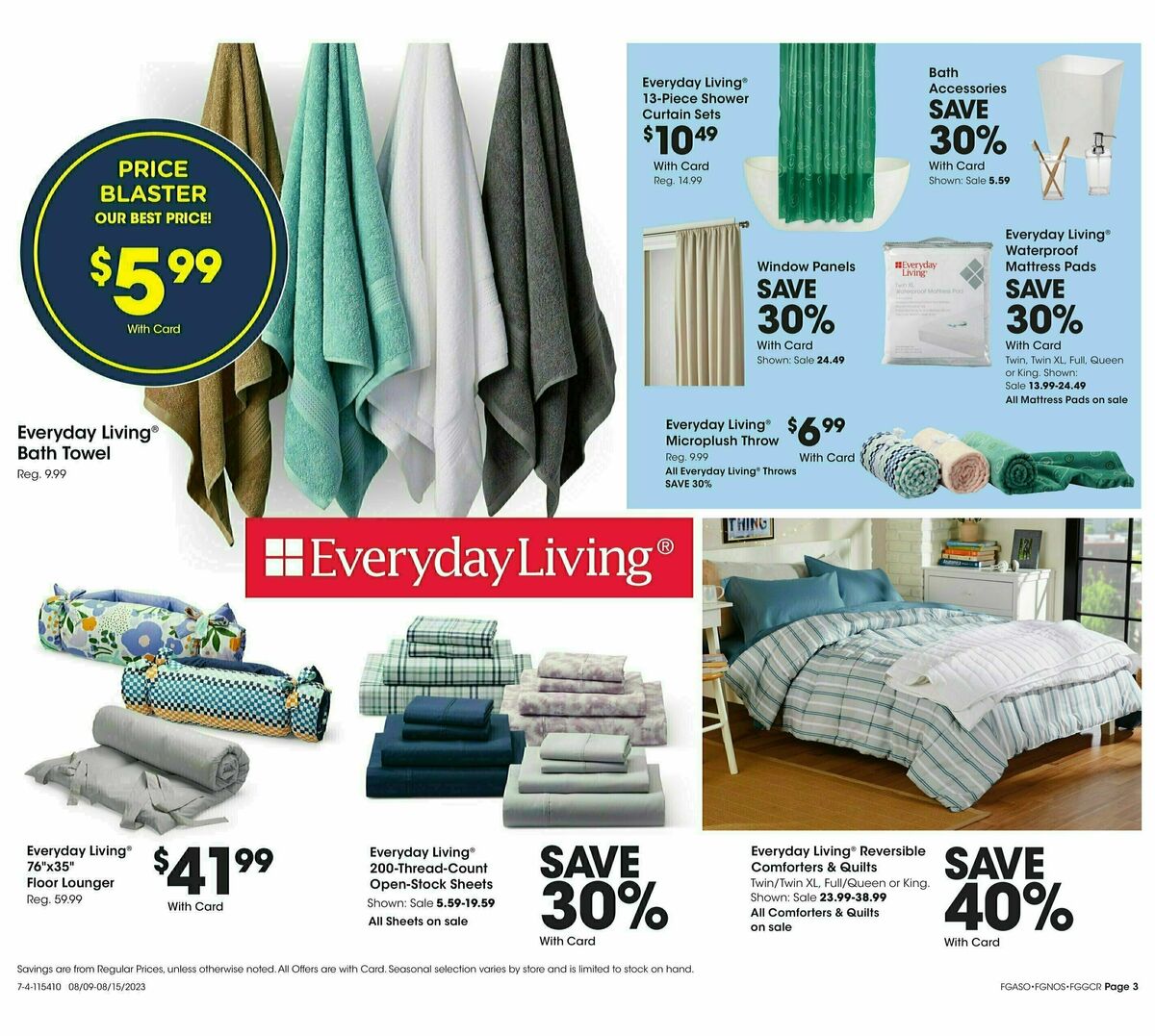 Fred Meyer General Merchandise Weekly Ad from August 9