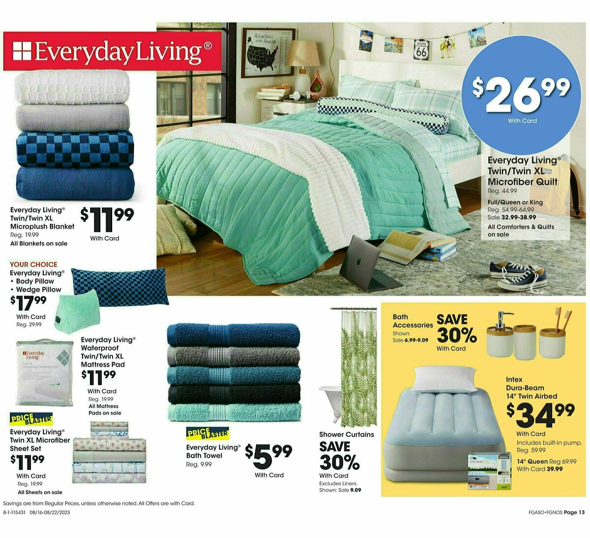 Fred Meyer General Merchandise Weekly Ad from August 16