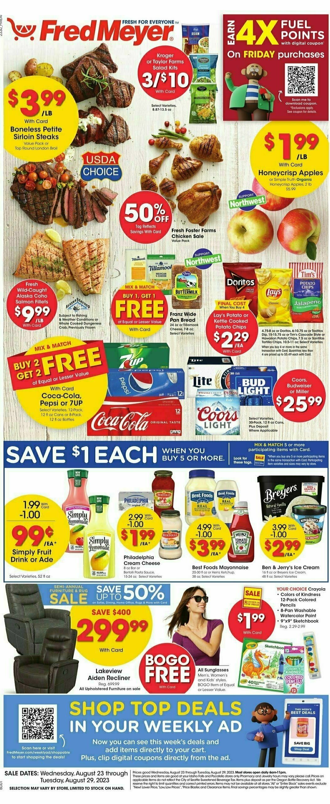 Fred Meyer Weekly Ad from August 23