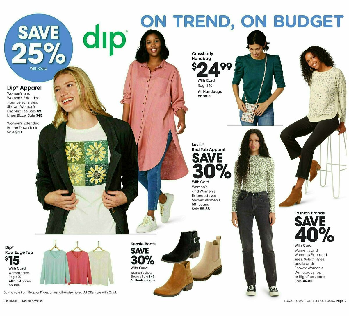 Fred Meyer General Merchandise Weekly Ad from August 23