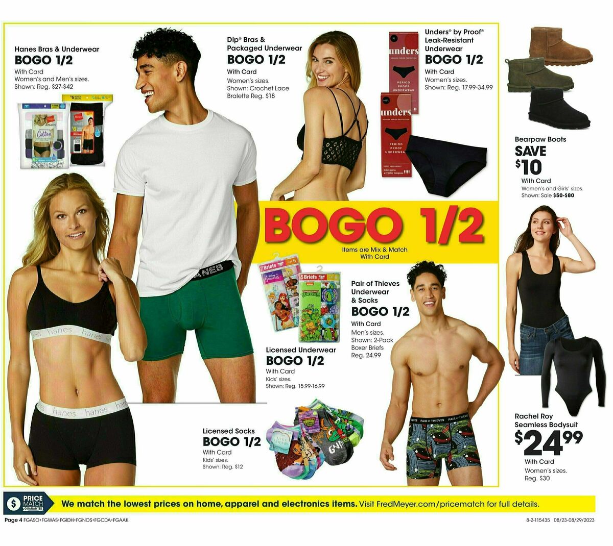 Fred Meyer General Merchandise Weekly Ad from August 23