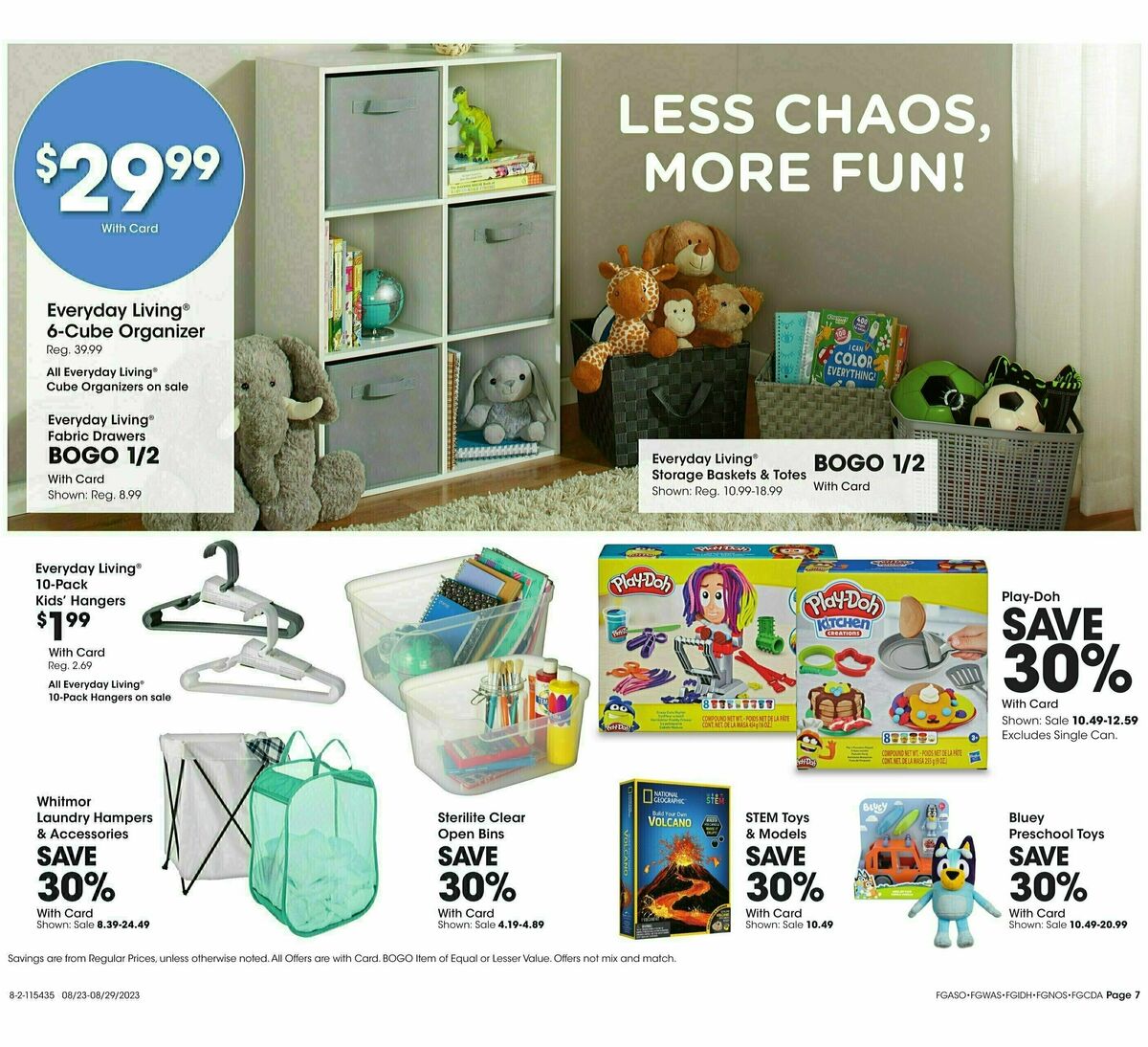 Fred Meyer General Merchandise Weekly Ad from August 23
