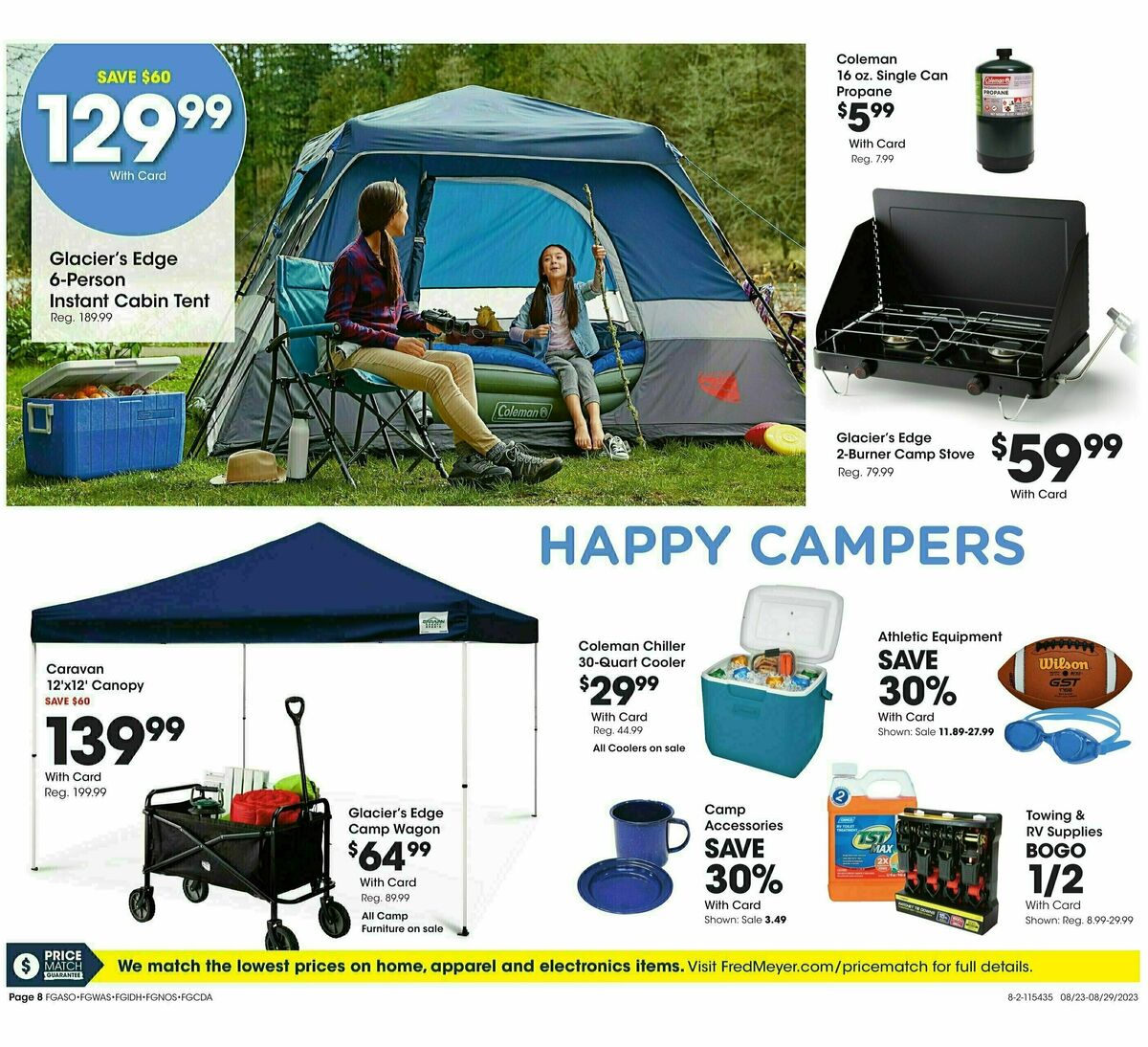 Fred Meyer General Merchandise Weekly Ad from August 23