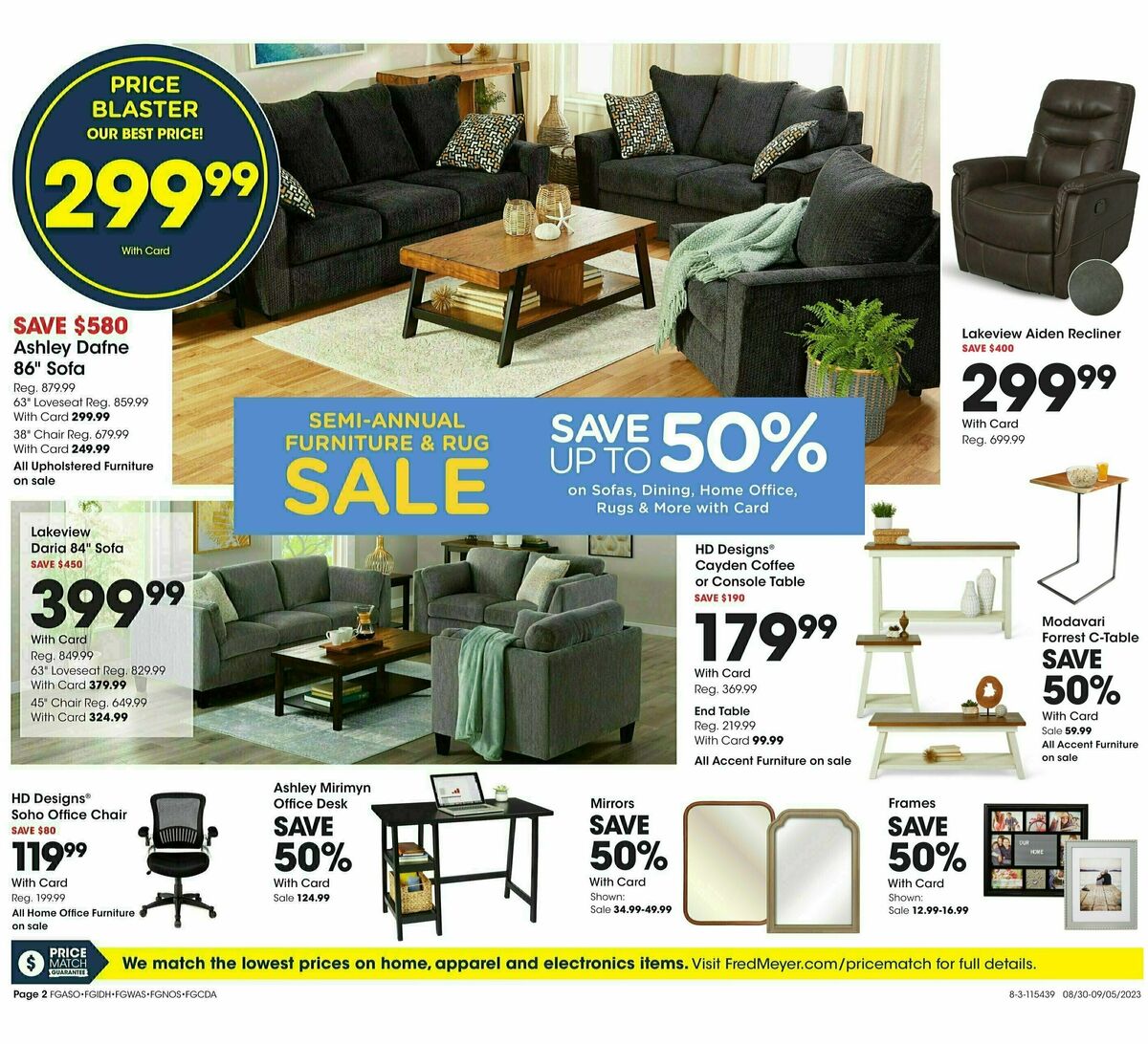 Fred Meyer General Merchandise Weekly Ad from August 30