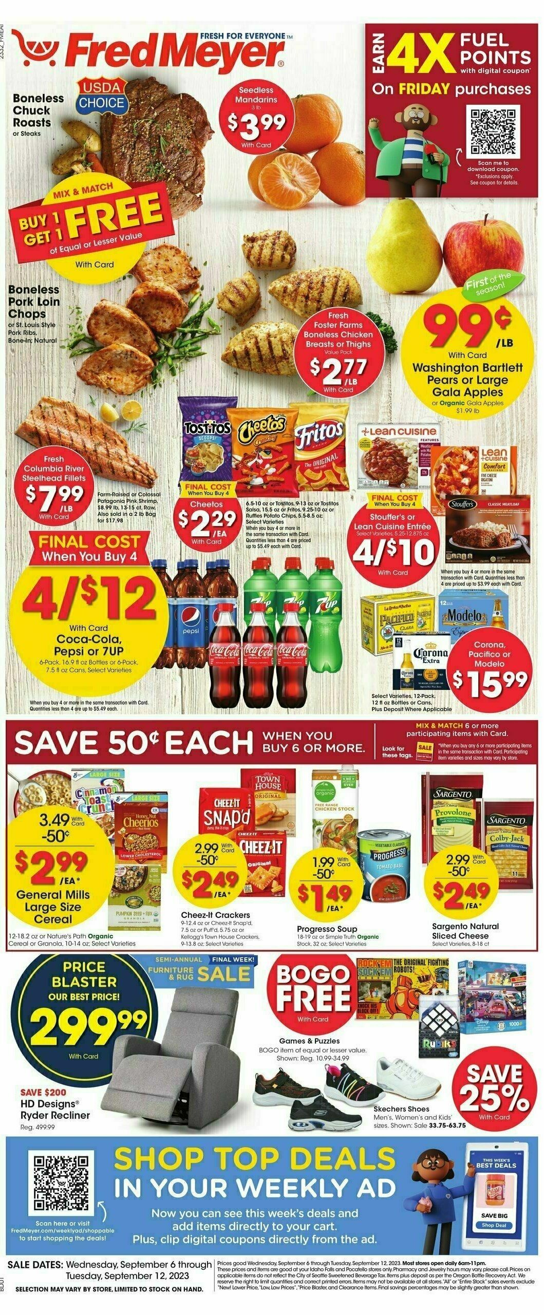 Fred Meyer Weekly Ad from September 6