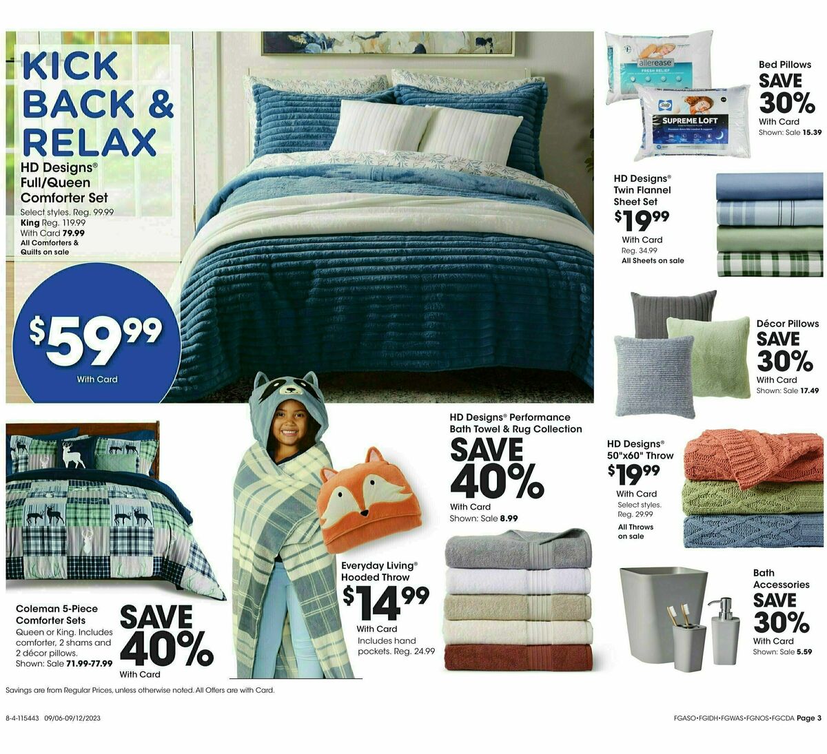 Fred Meyer General Merchandise Weekly Ad from September 6