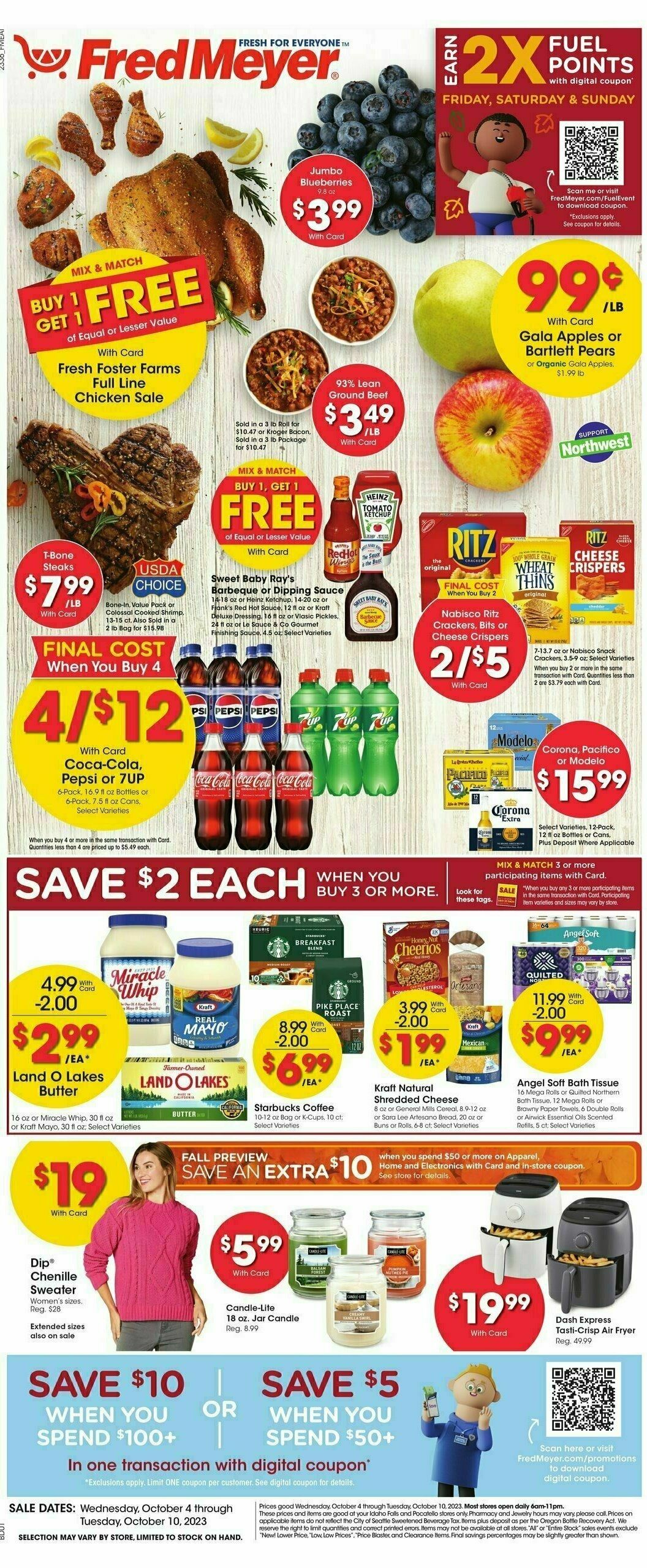 Fred Meyer Weekly Ad from October 4