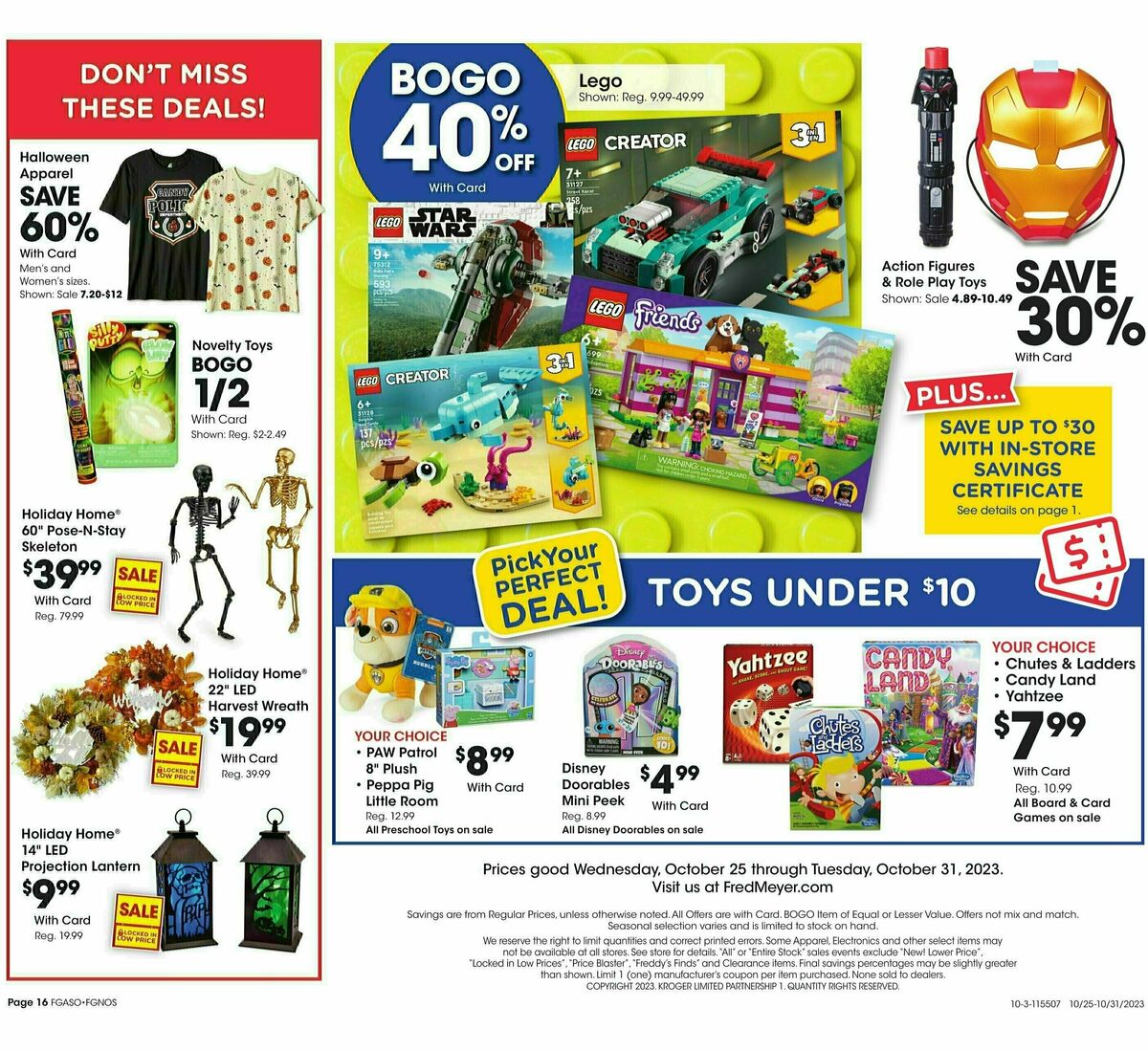 Fred Meyer Weekly Ad from October 24
