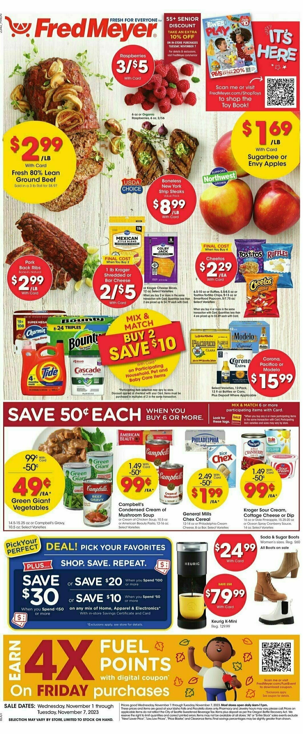 Fred Meyer Weekly Ad from November 1