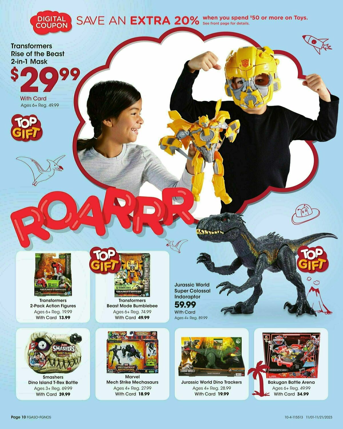 Fred Meyer Toy Book Weekly Ad from November 1