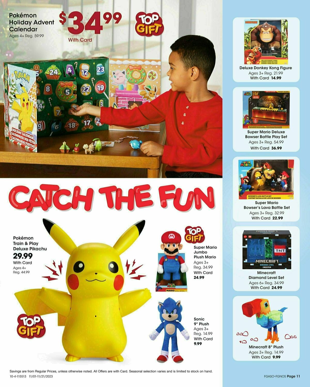 Fred Meyer Toy Book Weekly Ad from November 1