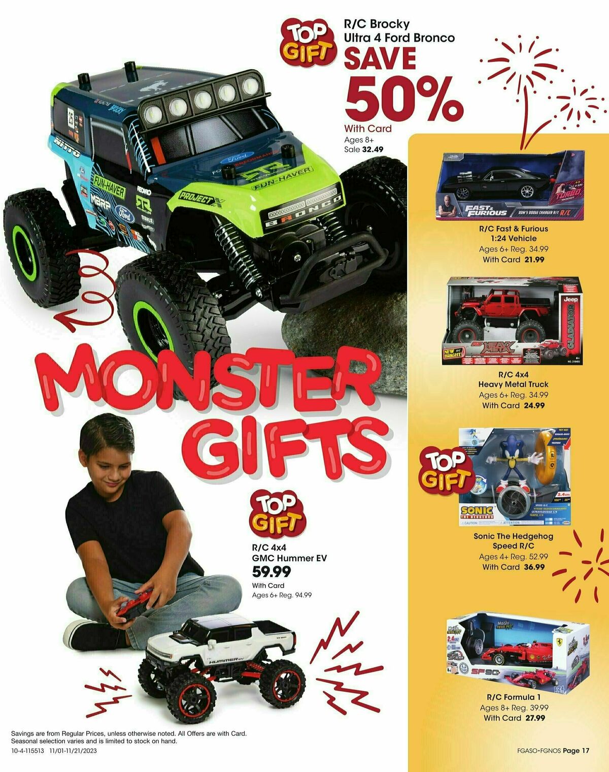 Fred Meyer Toy Book Weekly Ad from November 1