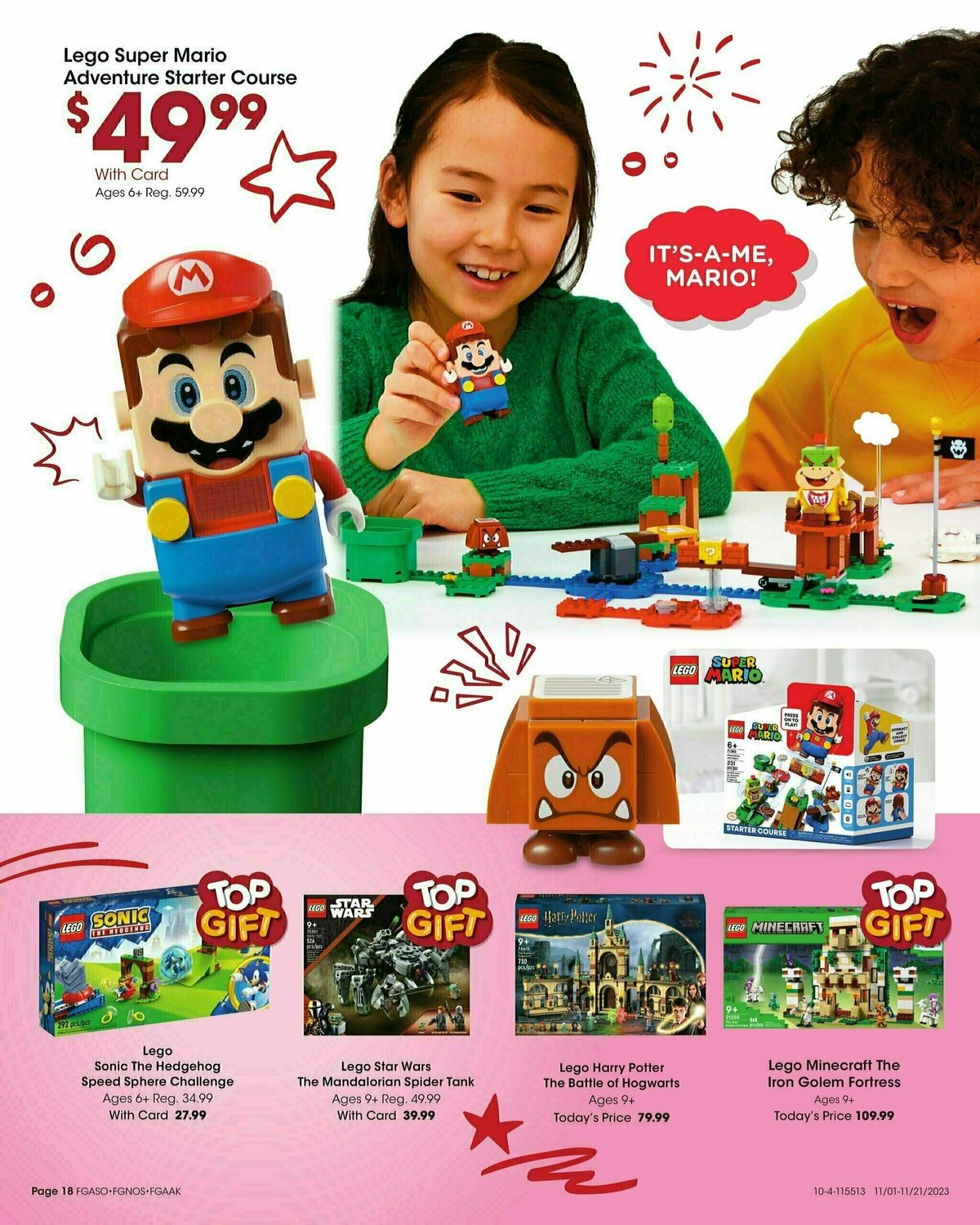 Fred Meyer Toy Book Weekly Ad from November 1