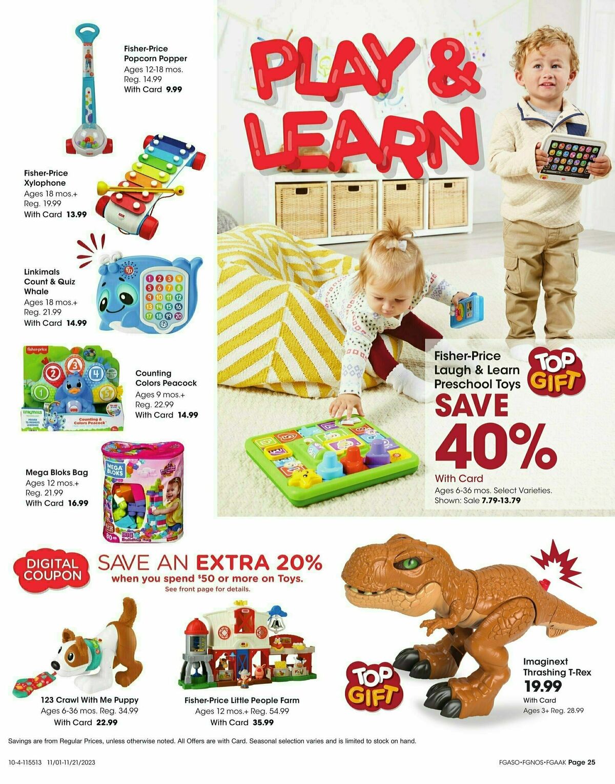 Fred Meyer Toy Book Weekly Ad from November 1