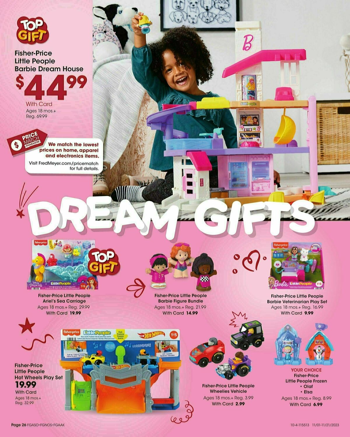 Fred Meyer Toy Book Weekly Ad from November 1