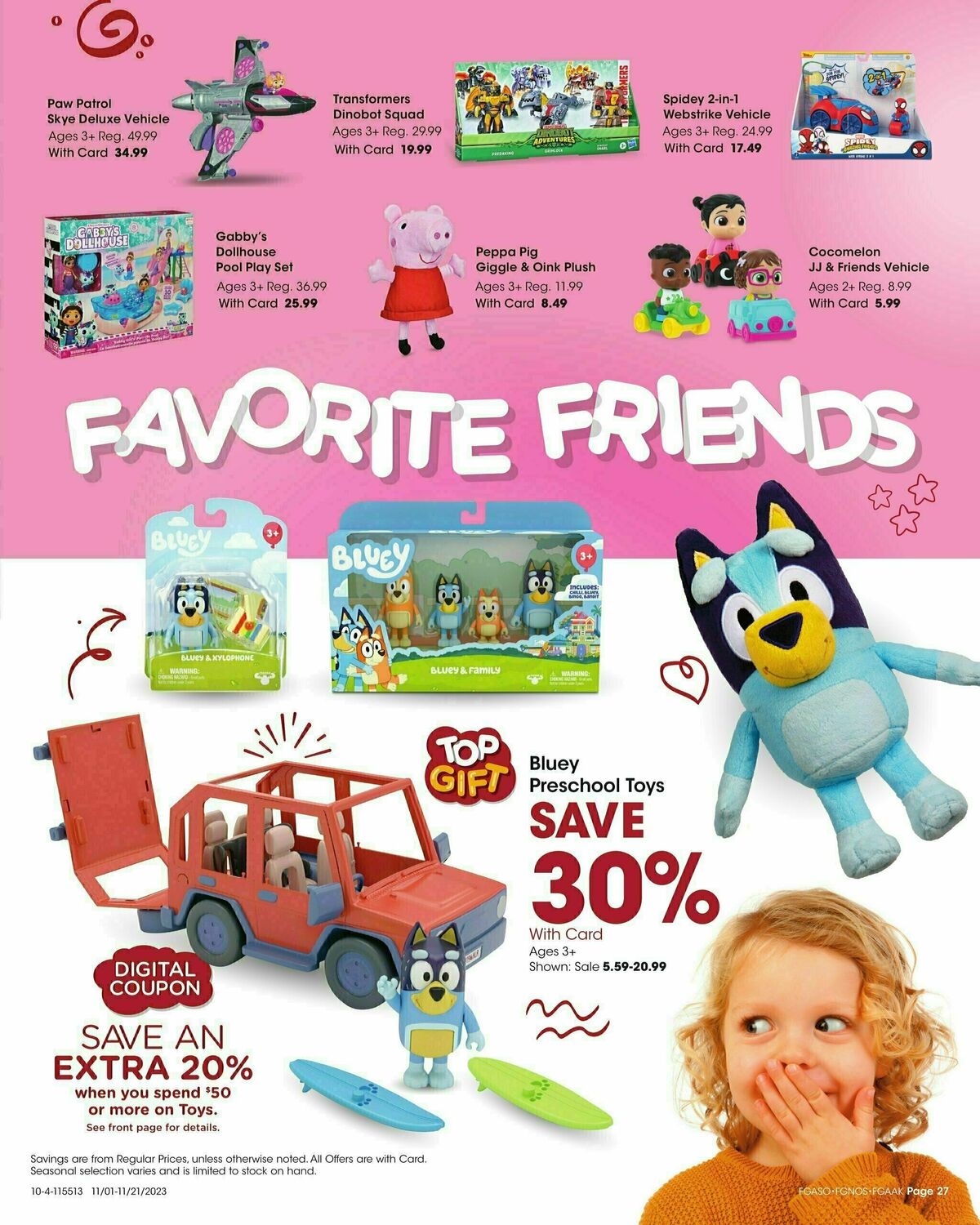 Fred Meyer Toy Book Weekly Ad from November 1