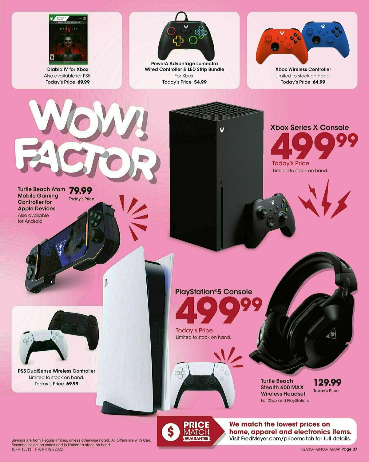 Fred Meyer Toy Book Weekly Ad from November 1