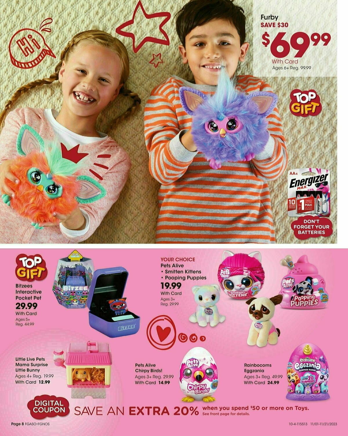Fred Meyer Toy Book Weekly Ad from November 1