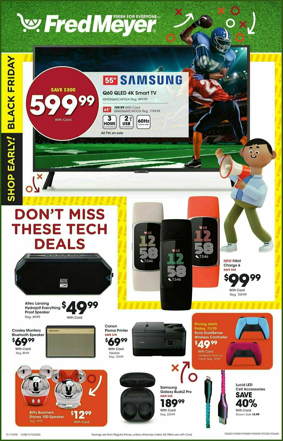 Fred Meyer Electronics Weekly Ad from November 8