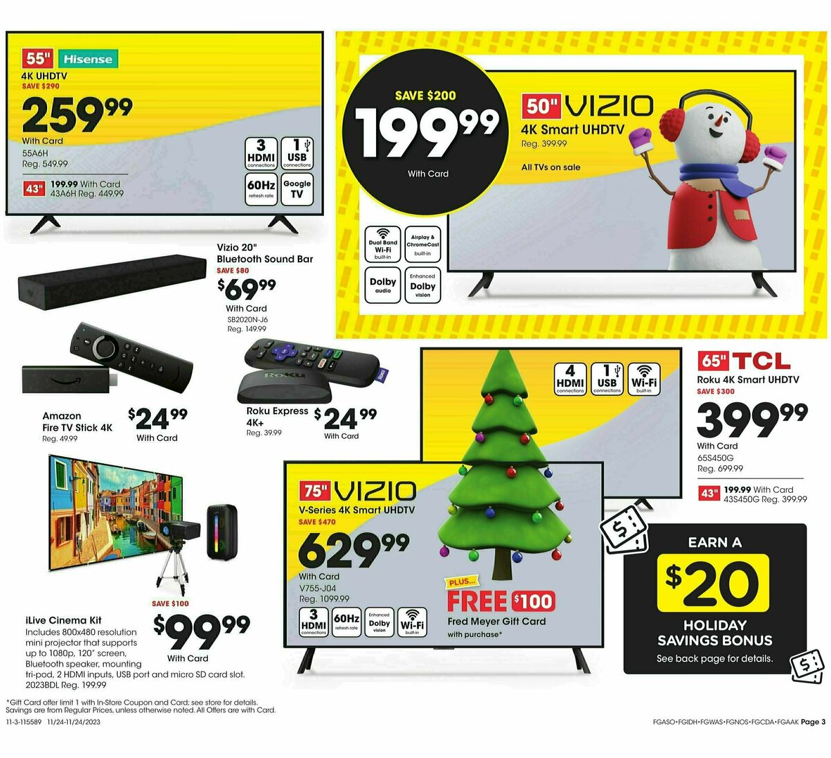 Fred Meyer Preview Black Friday Weekly Ad from November 24
