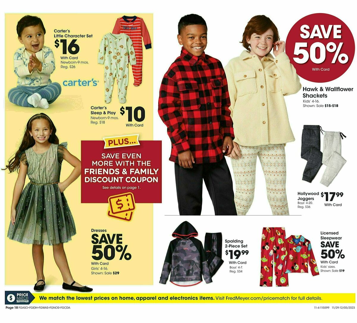 Fred Meyer General Merchandise Weekly Ad from November 29