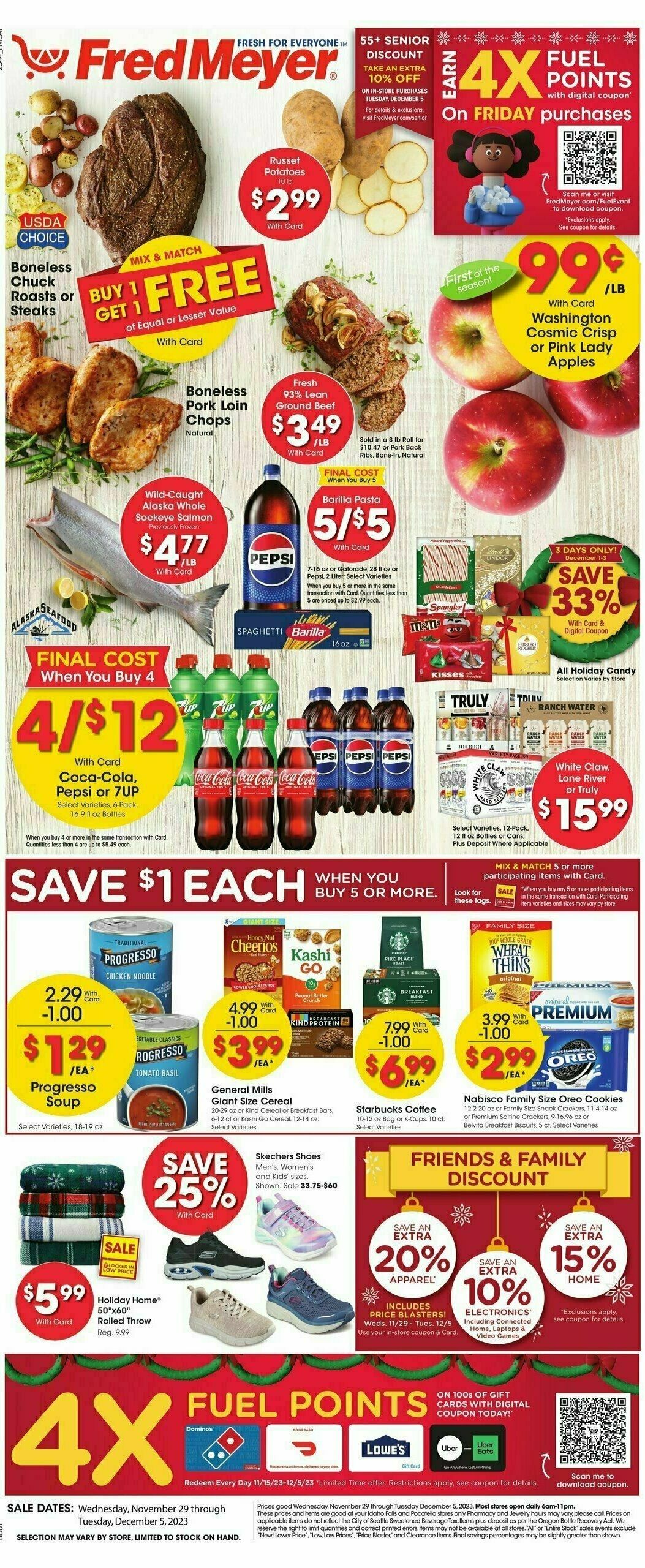 Fred Meyer Weekly Ad from November 29