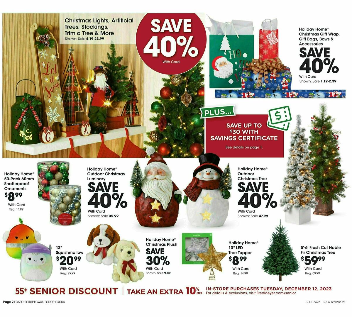 Fred Meyer General Merchandise Weekly Ad from December 6