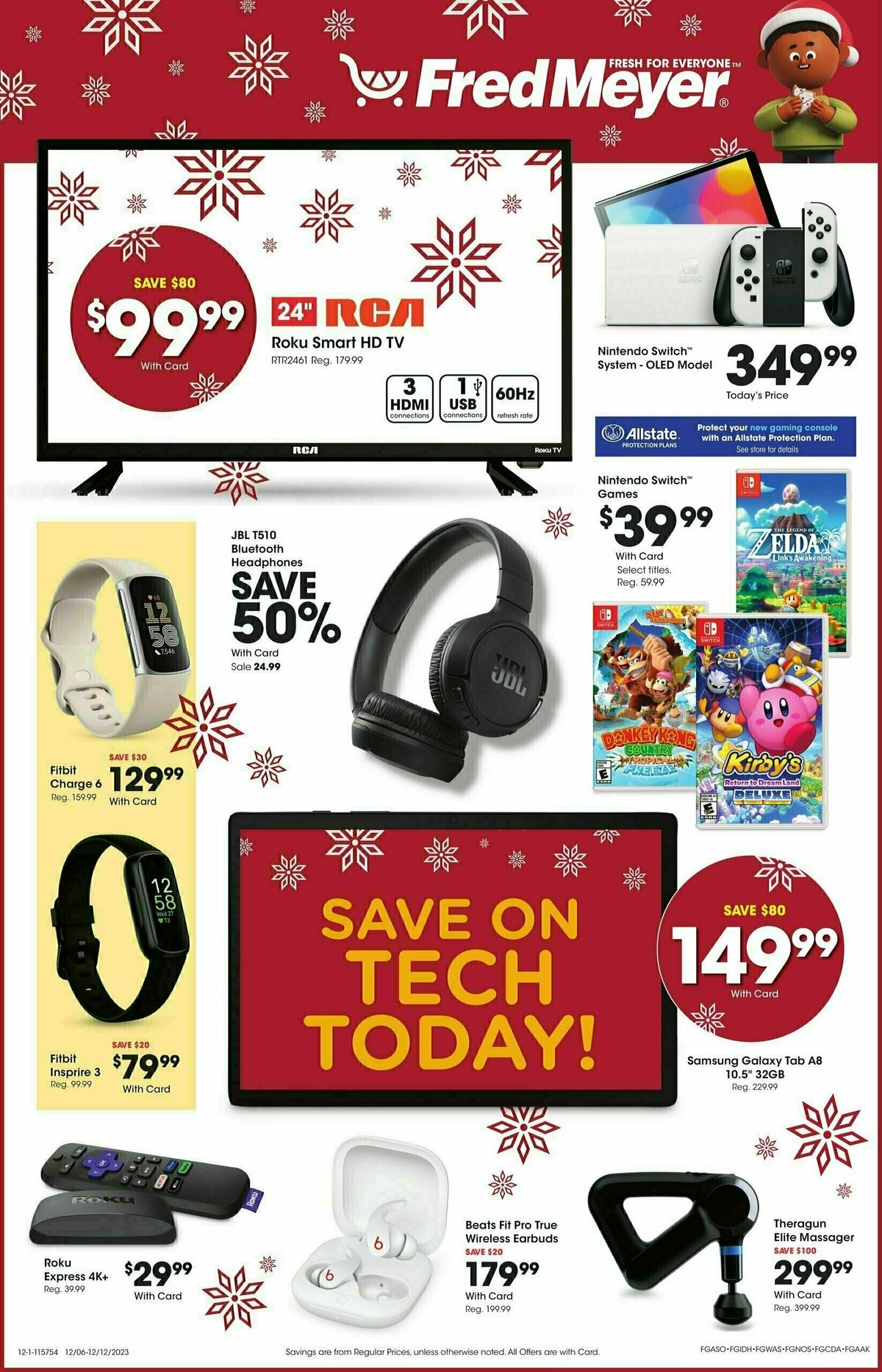 Fred Meyer Electronics Weekly Ad from December 6