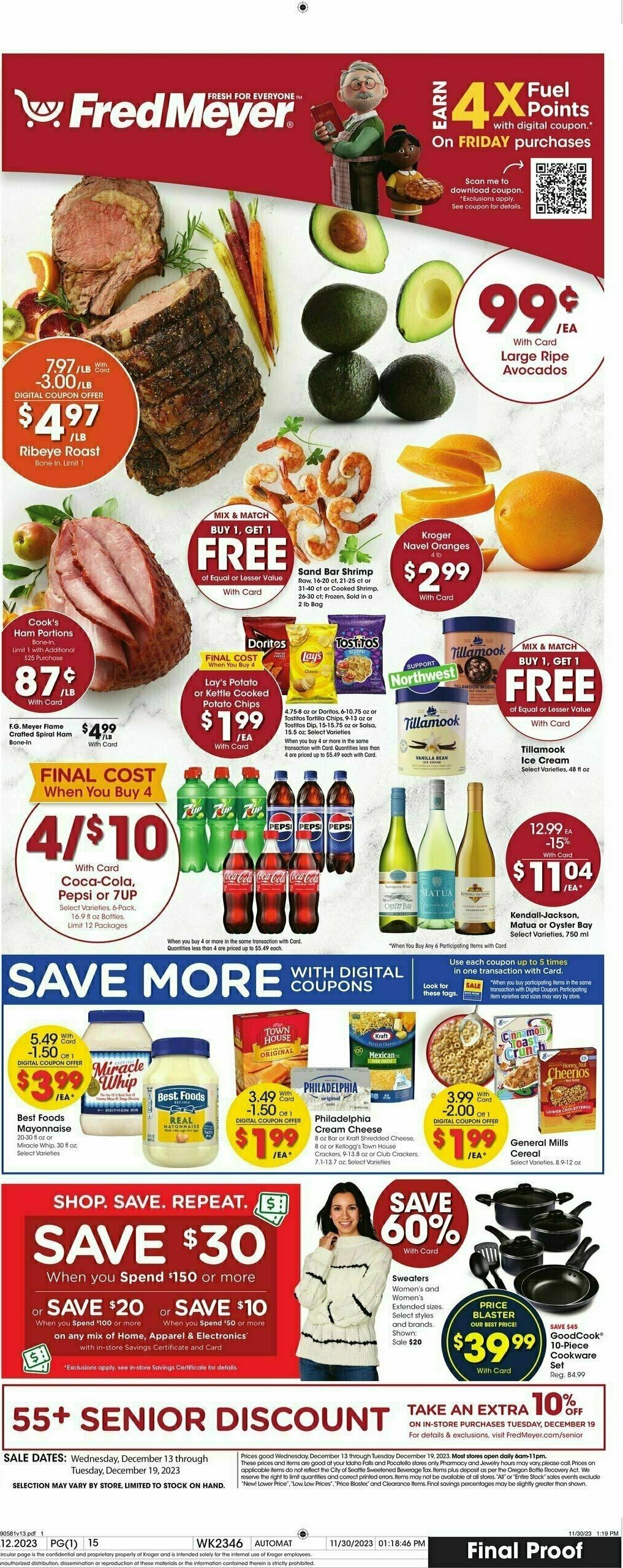 Fred Meyer Weekly Ad from December 13