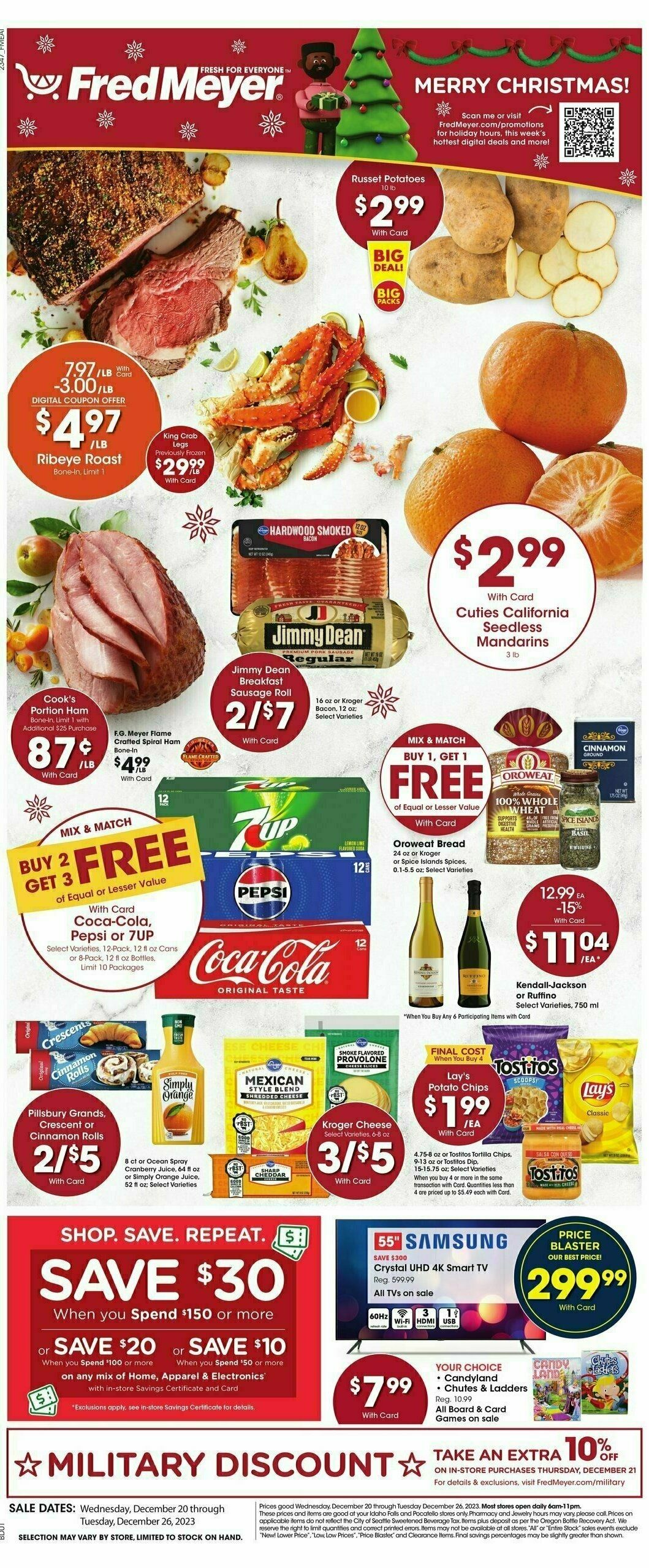 Fred Meyer Weekly Ad from December 20