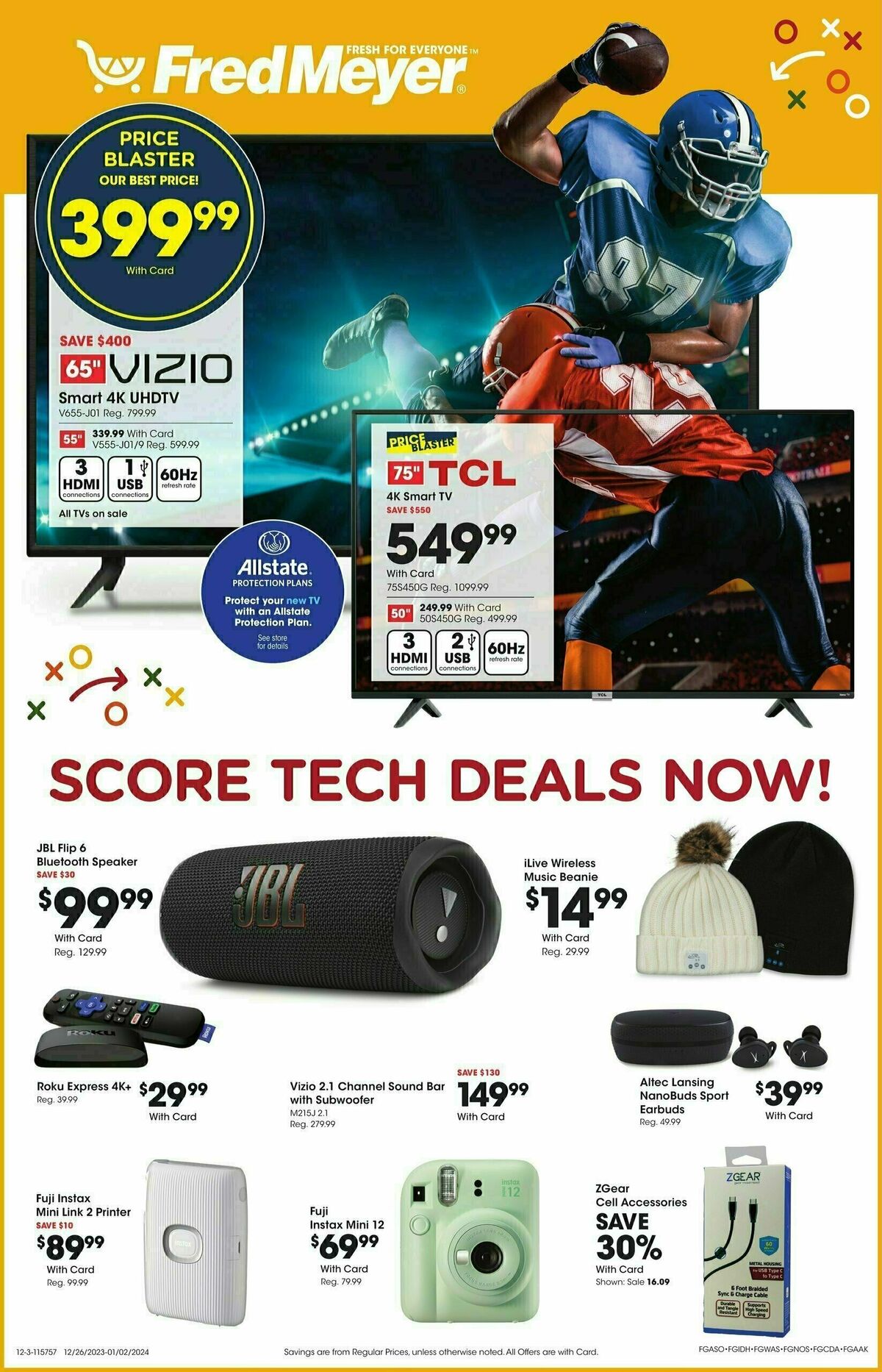Fred Meyer Electronics Weekly Ad from December 26