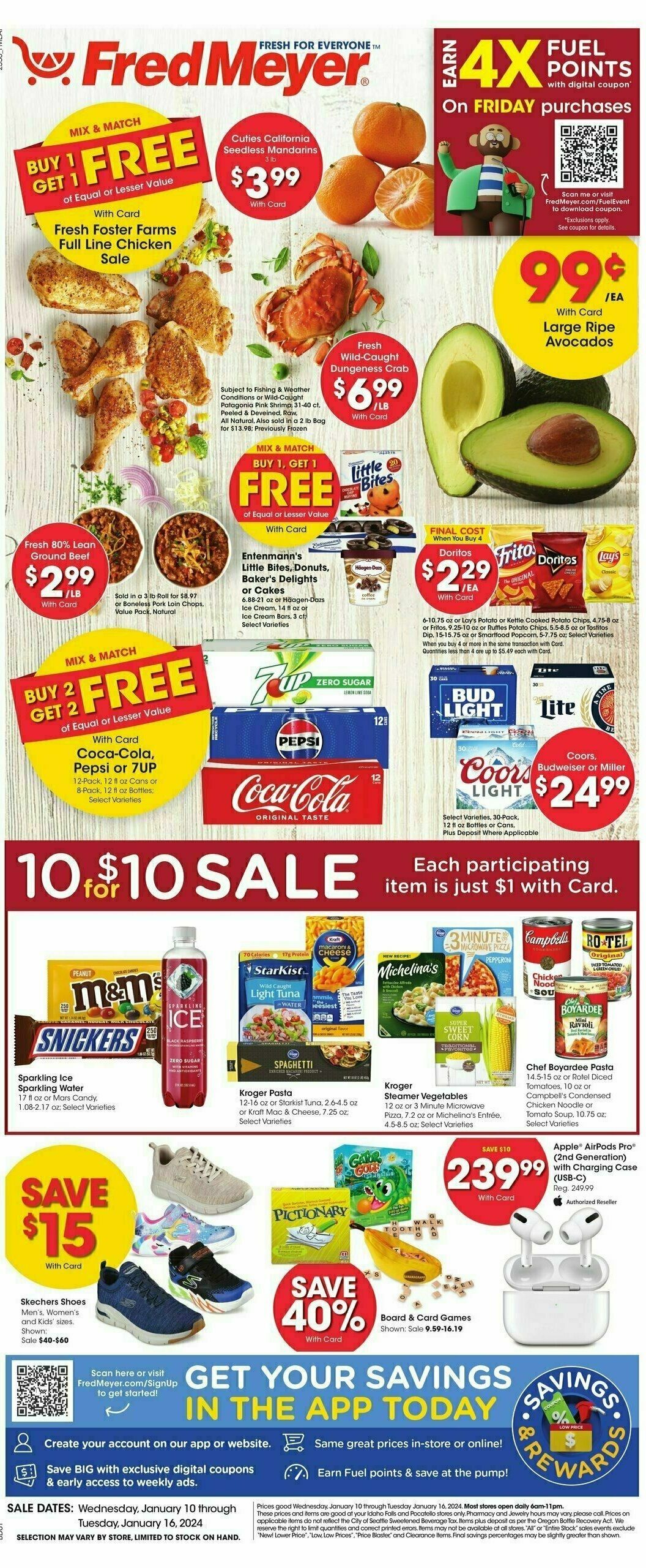 Fred Meyer Weekly Ad from January 10