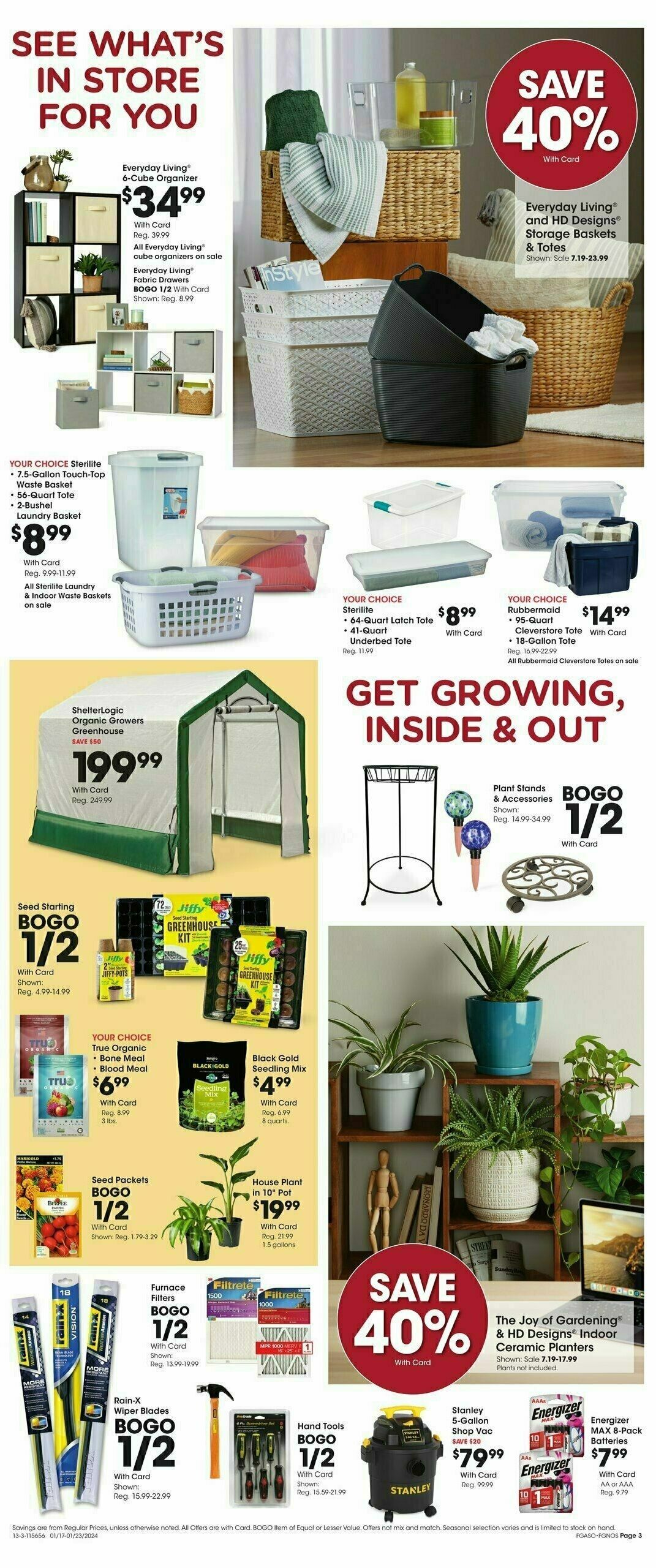 Fred Meyer General Merchandise Weekly Ad from January 17