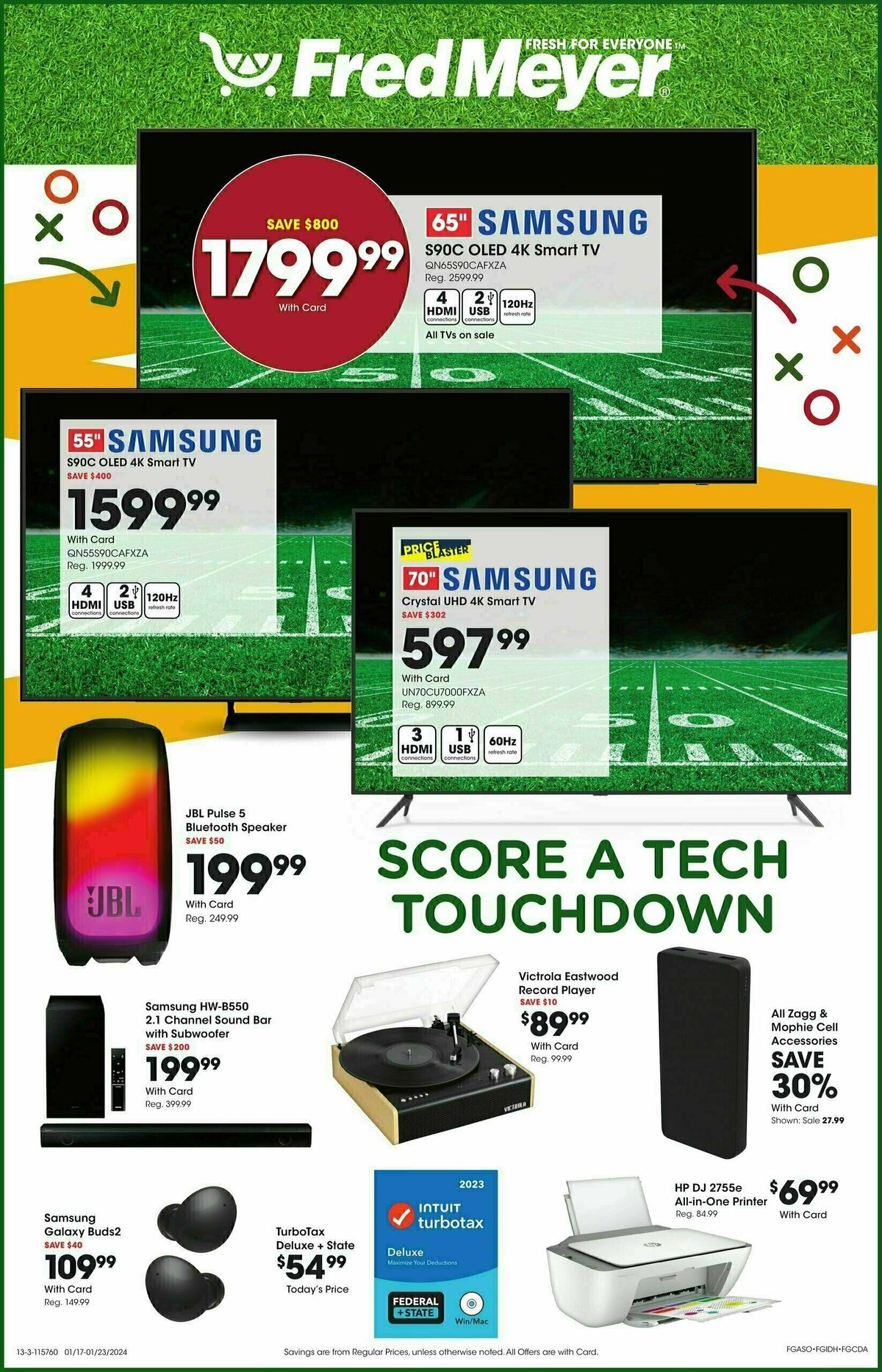 Fred Meyer Electronics Weekly Ad from January 17