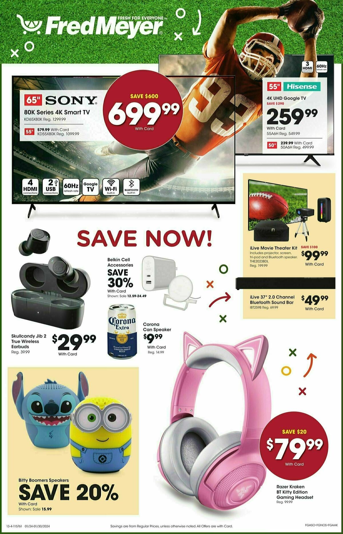 Fred Meyer Electronics Weekly Ad from January 24