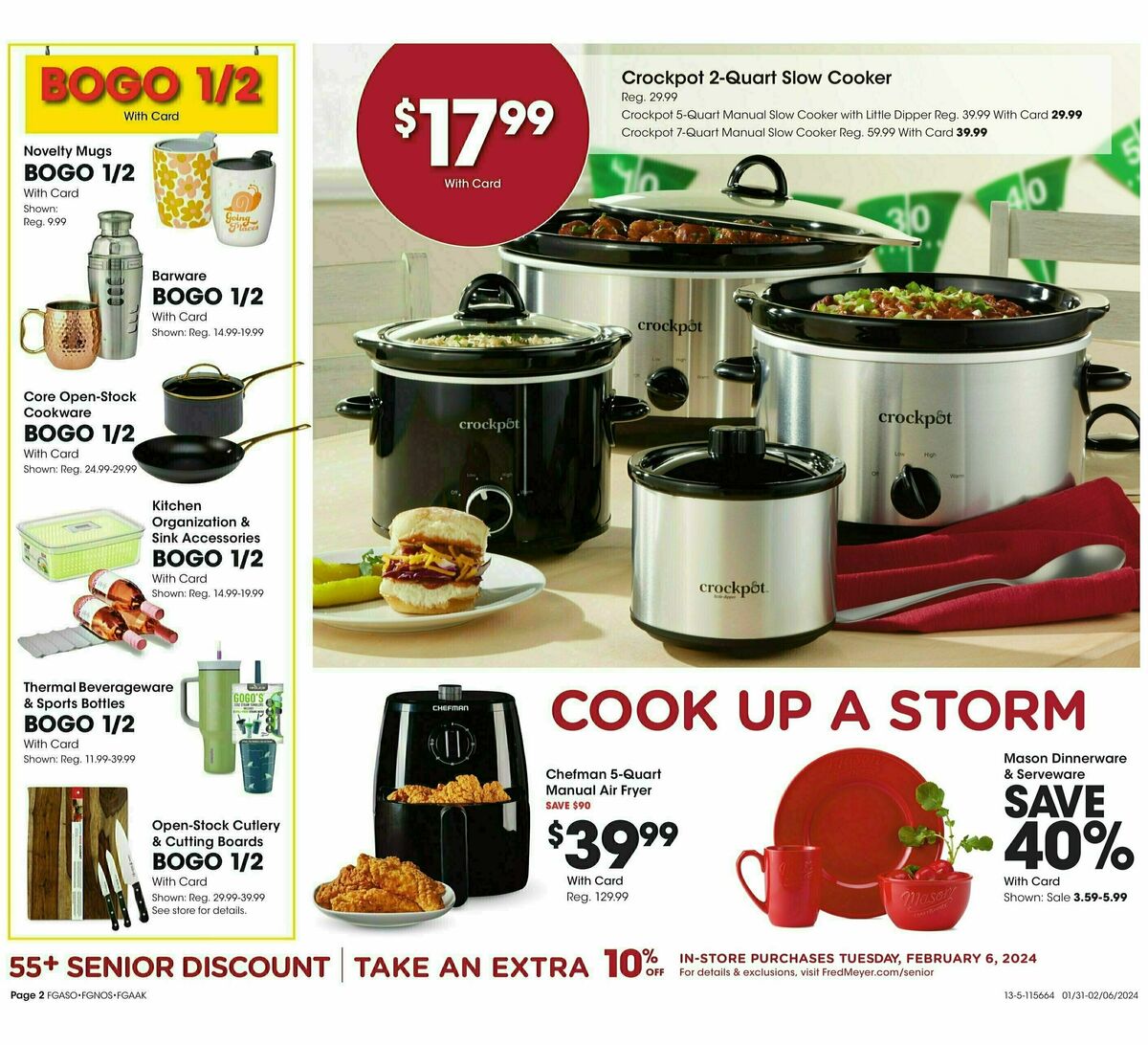 Fred Meyer General Merchandise Weekly Ad from January 31
