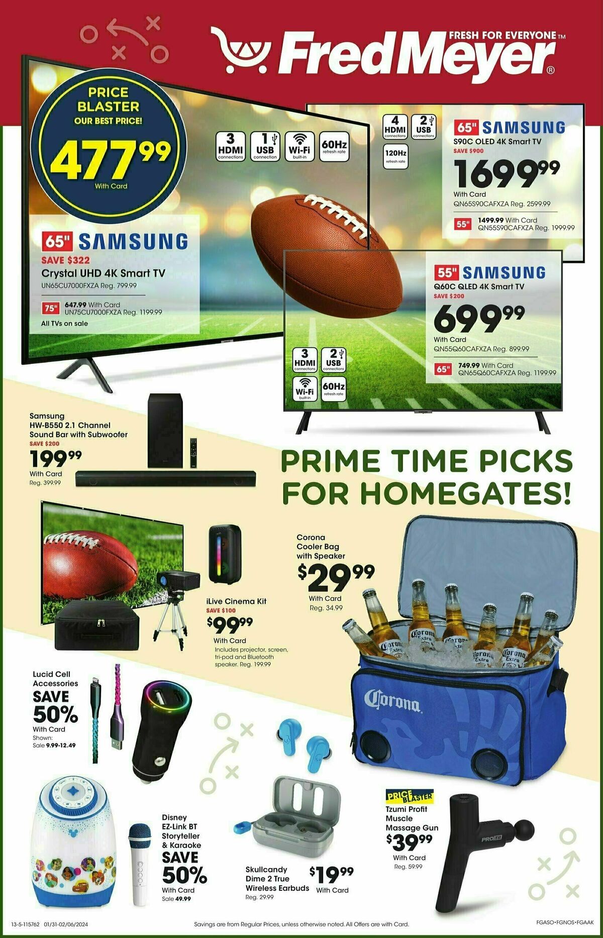 Fred Meyer Electronics Weekly Ad from January 31
