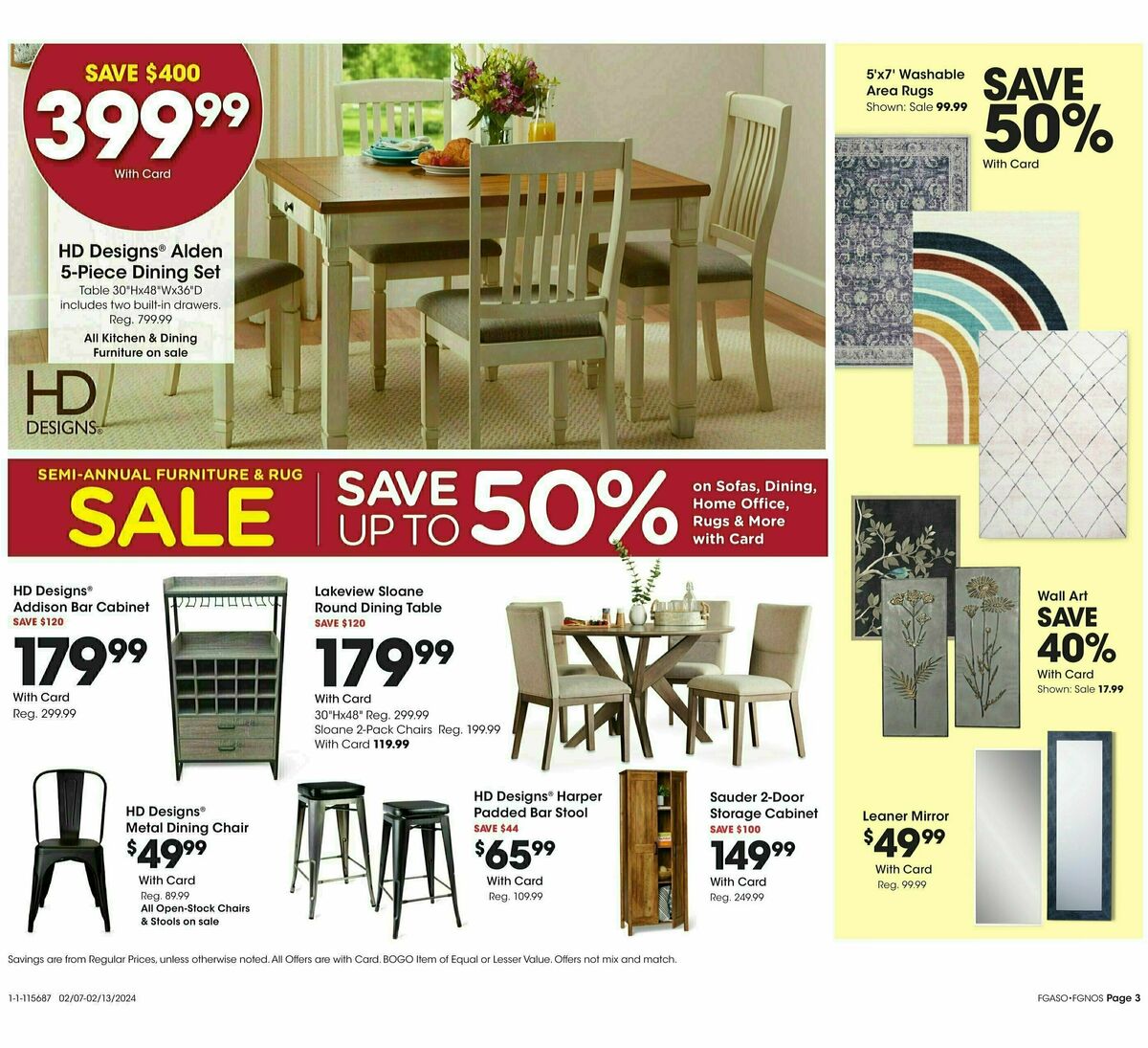 Fred Meyer General Merchandise Weekly Ad from February 7